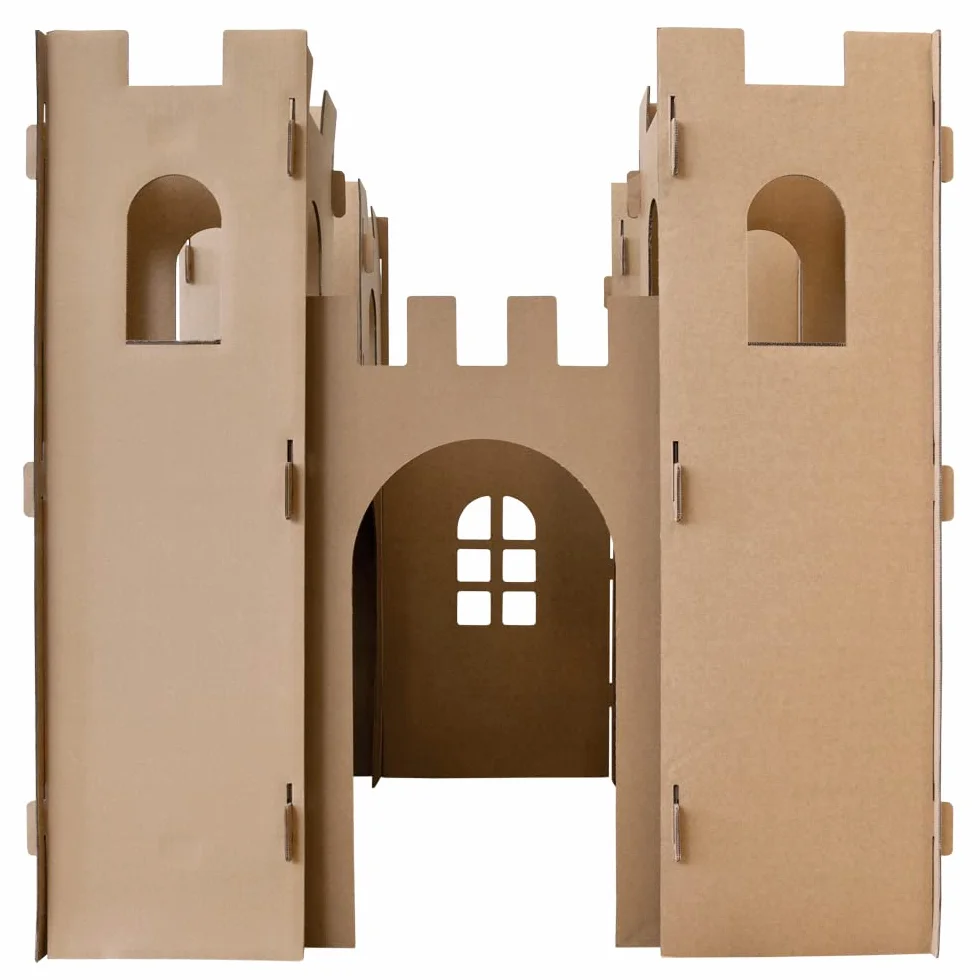 Kingpower Casetta per Bambini Castello del Cavaliere Gioca Castello Artigianato Scatola Castello casa di Cartone casa di Cartone casa dei Bambini per colorare