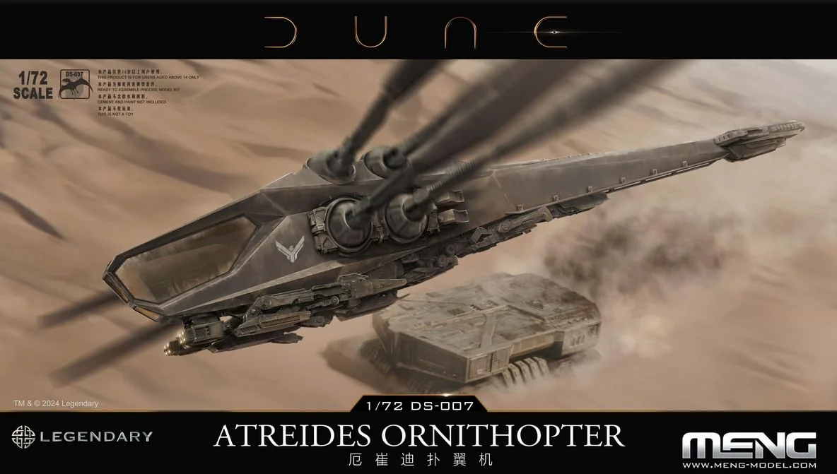 Meng model - dune atreides ornithopter 1/72 - meng model ds007