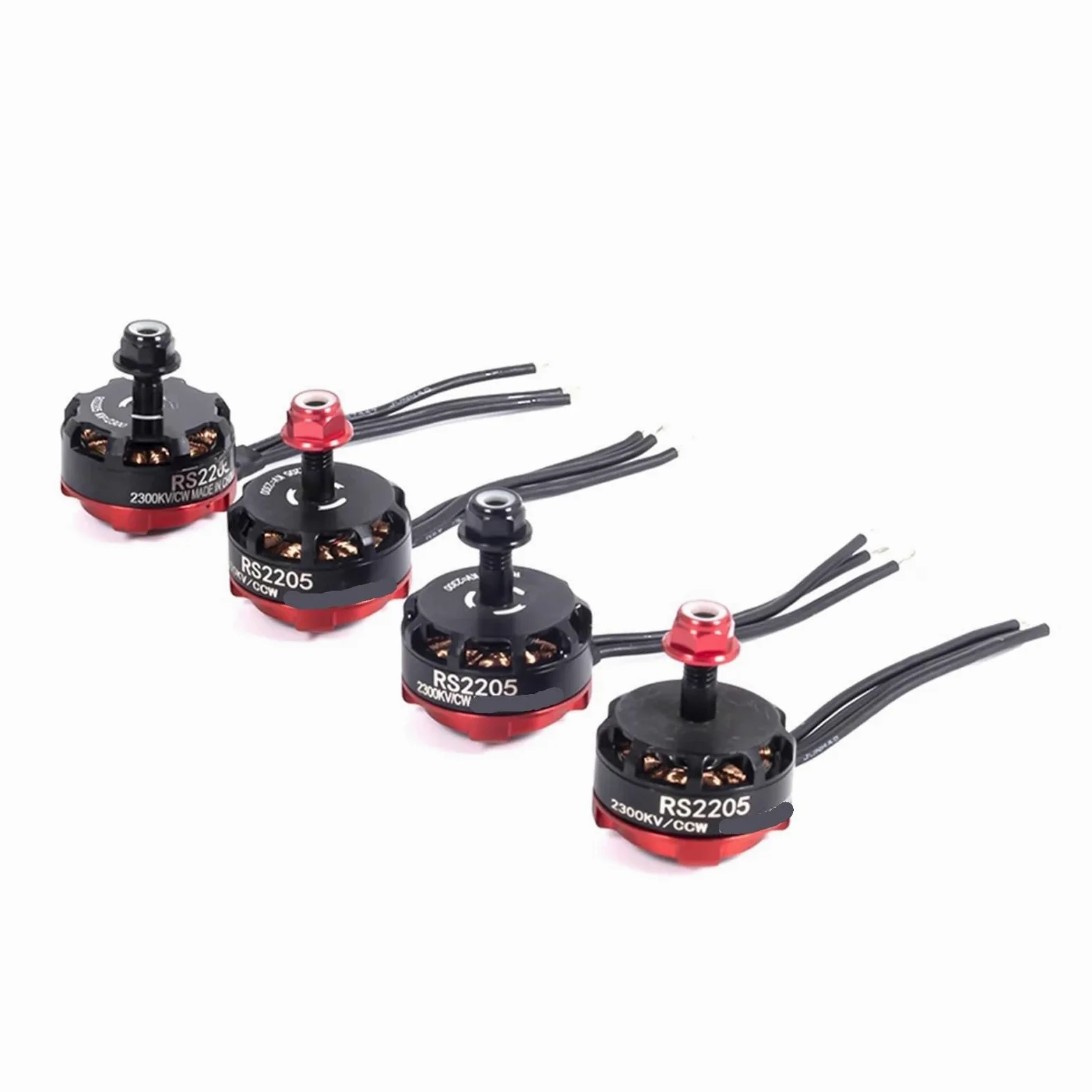 Motore brushless RS2205 2300KV for drone da corsa FPV, 3-4S, 30g | Motore FPV leggero 30g, spinta 1024g, silenzioso, raffreddamento ottimizzato(RS 2205 CCW 1PCS)