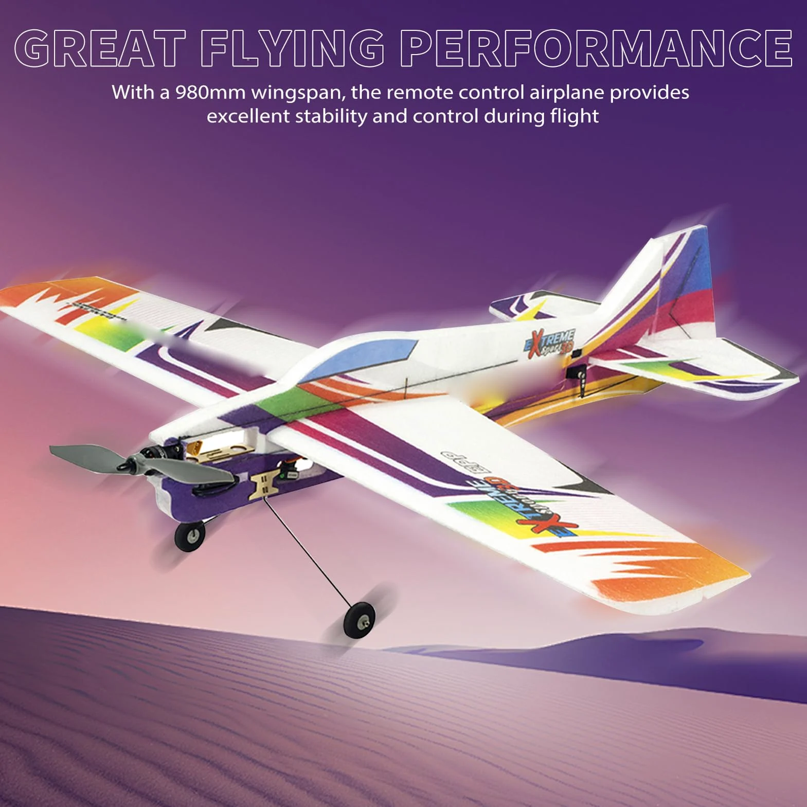Dancing Wings Hobby E08 Aereo RC Brillante Aereo RC per Adulti Radiocomandato 980mm Apertura Alare 3D Acrobazia KIT in Schiuma EPP con Motore ESC Servo Prop per Adulti (Tipo 1)