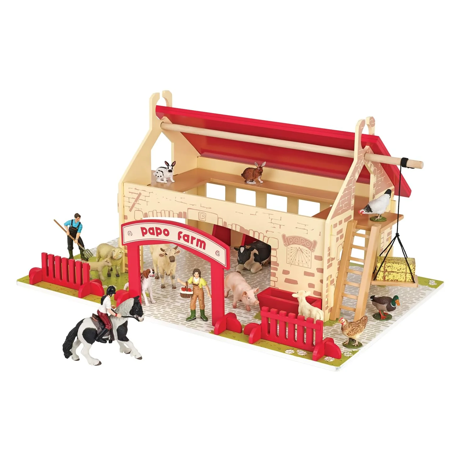 Papo 60106 - La Mia Piccola Fattoria, Legno