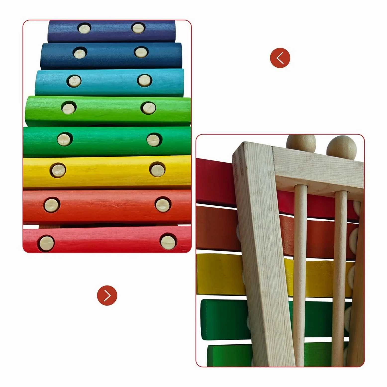 8 Notes Wooden Xylophone with 2 Mallets | Strumento musicale