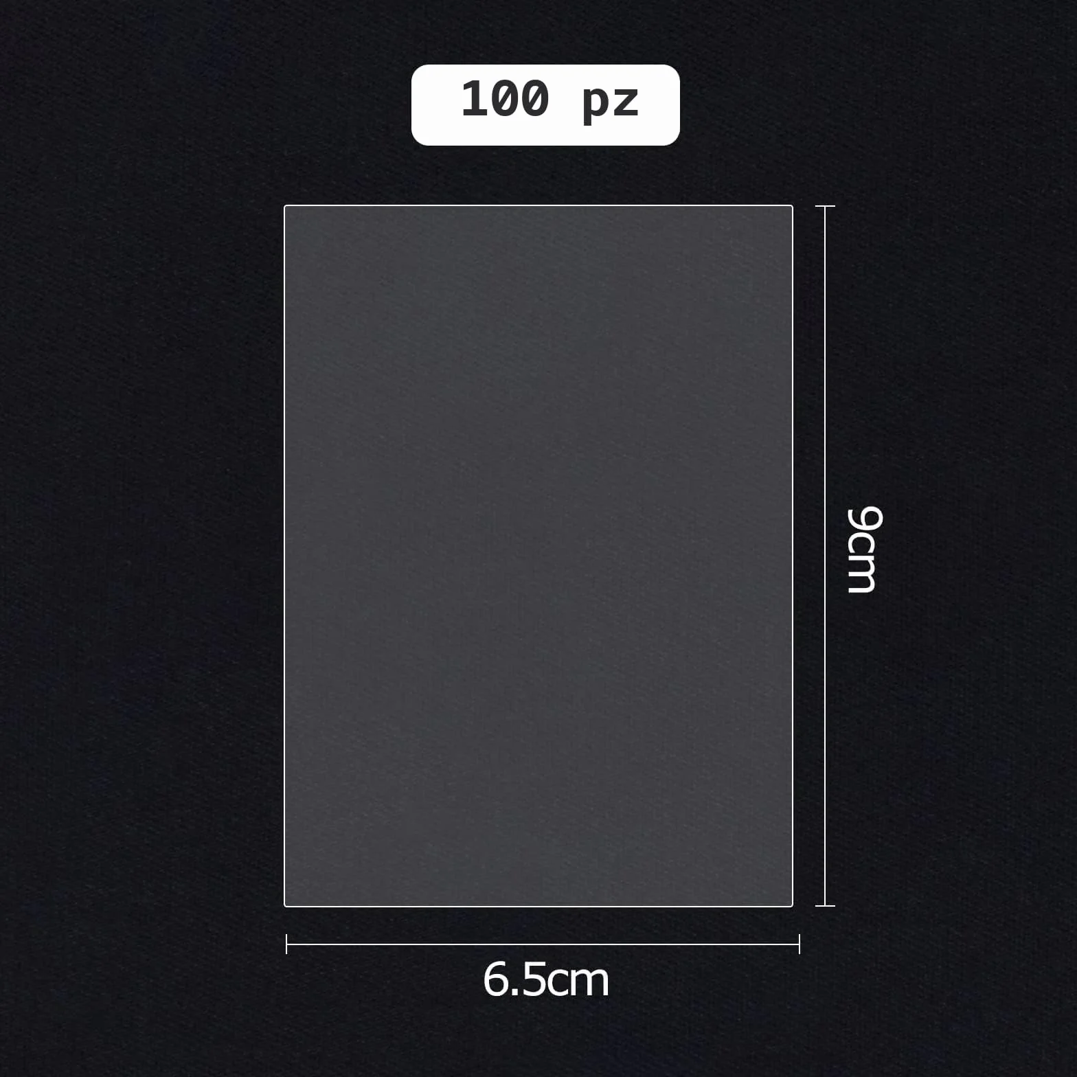 Buste Proteggi Carte, 100 Pezzi Trasparenti Bustine Carte 66 X 92 MM 0.1MM Tasche Vuote per Da Collezione Pokemon Magic