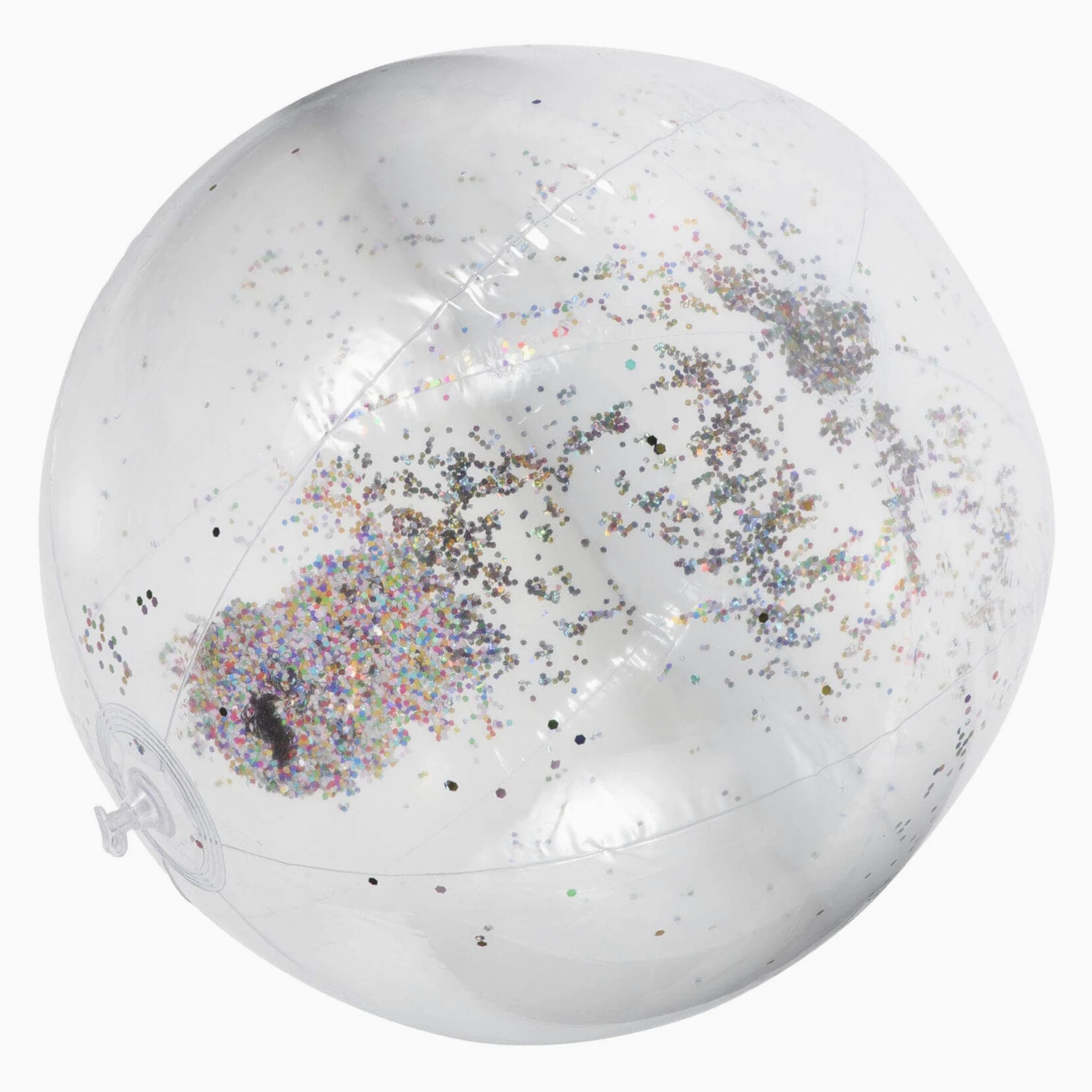 INOOMP 3 Set Palla di Paillettes Gonfiabile Palla da Biliardo Gonfiabile Pallone da Spiaggia Galleggiante Globo Gonfiabile Plastica Estate Bambino Che Fa i Primi Passi Palla a Bolle