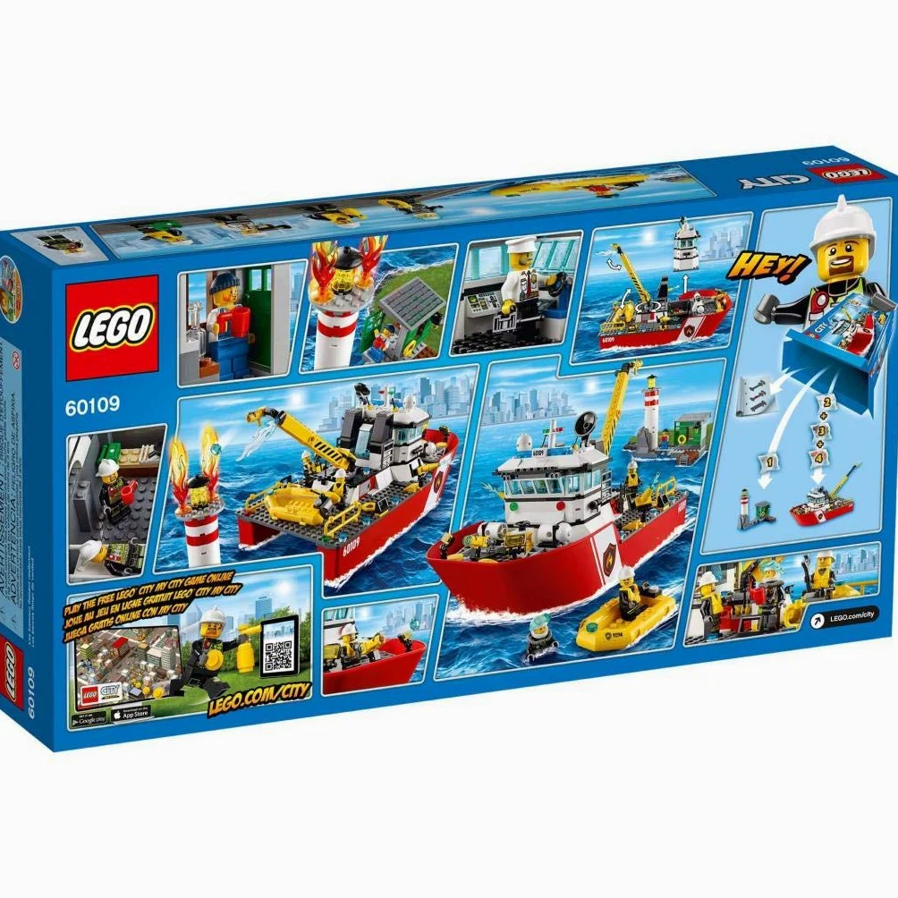 LEGO 60109 - City Pompieri Motobarca Antincendio
