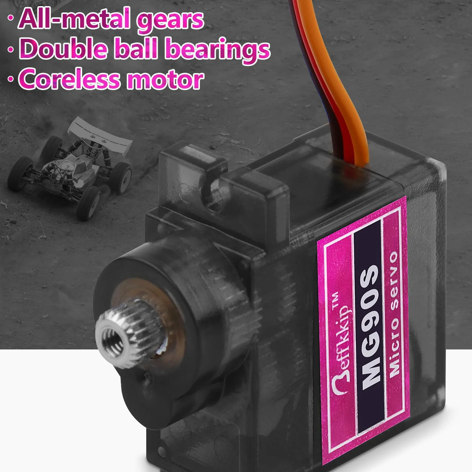 8Pcs MG90S 9g Servo Motore Micro Metal Gear per Robot Car Aereo RC Elicottero Arduino