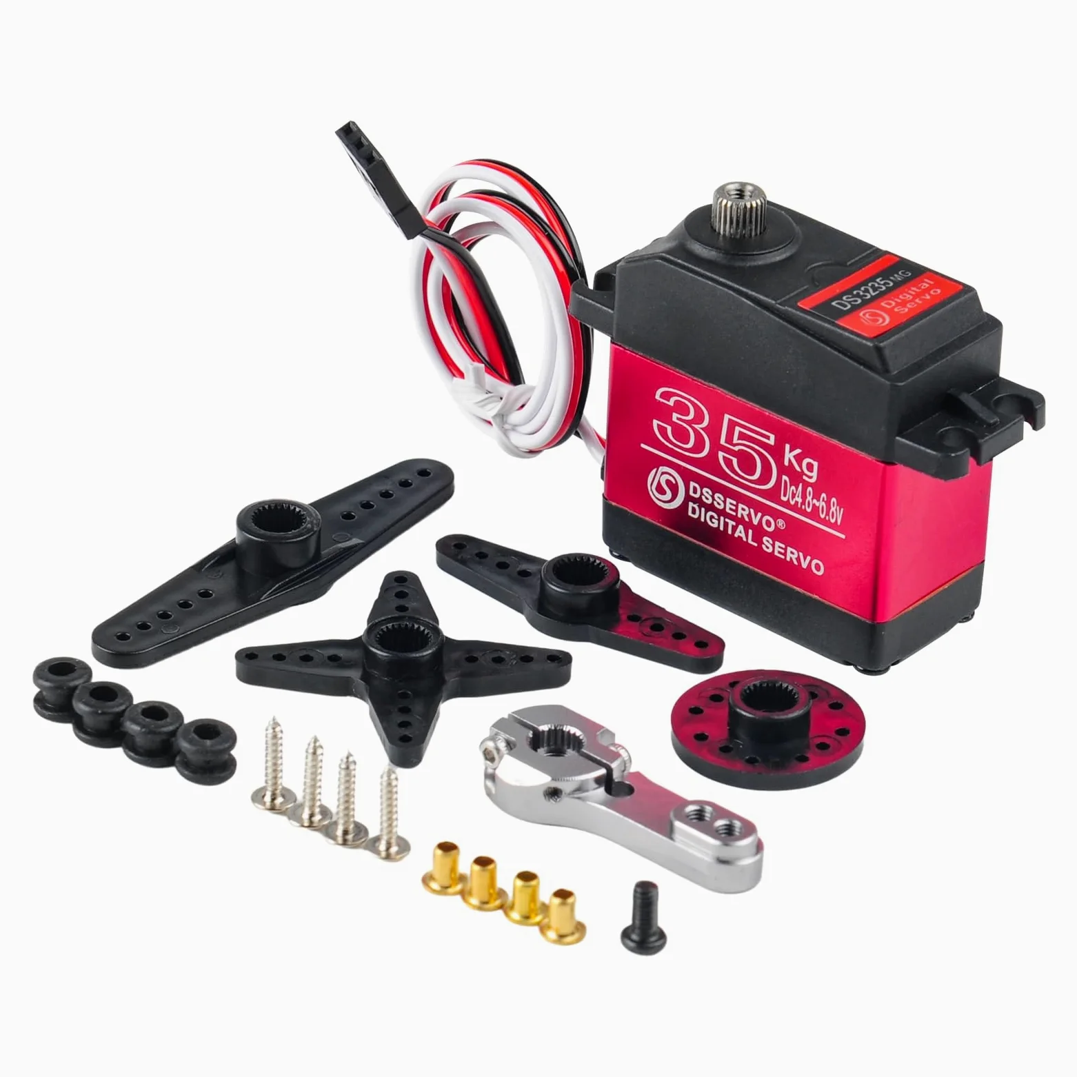 Servo digitale 35KG 6V DS3235 RC 270 gradi impermeabile IP66 con braccio servo 25T
