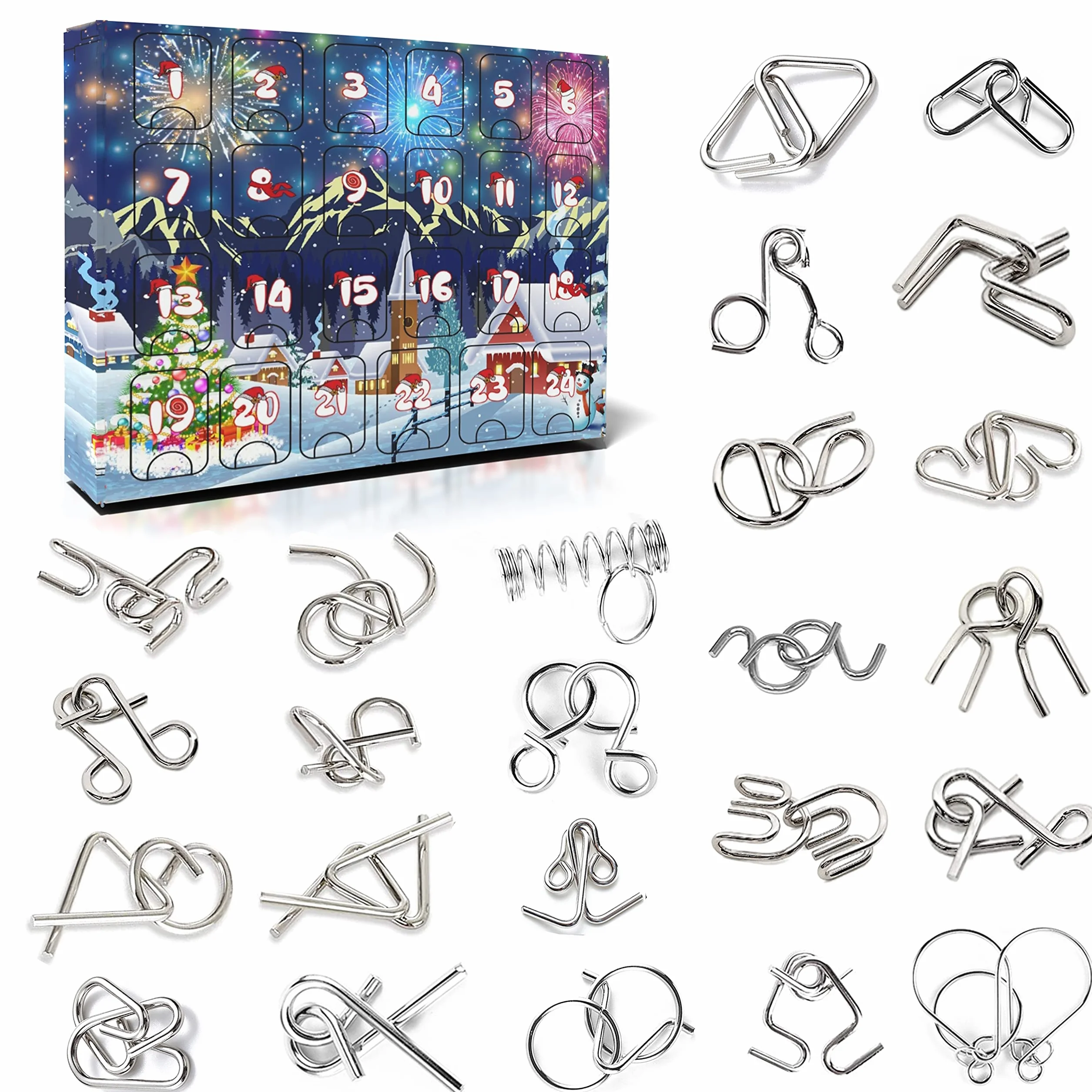 Awutzut Calendario dell'Avvento Rompicapo 2026 Bambini Adulto Regalo di Natale Ragazzi Ragazze Uomini Donne