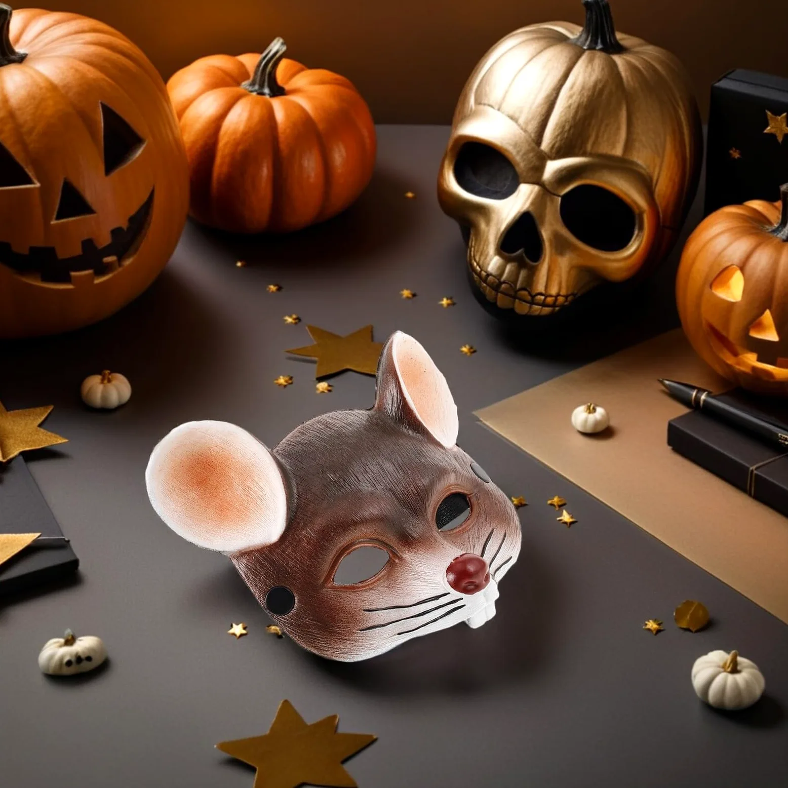 Milisten 3pezzi Maschera Da Topo Per Carnevale Maschera Da Topo Per Cosplay Per Feste Ragazza Realistica Animale