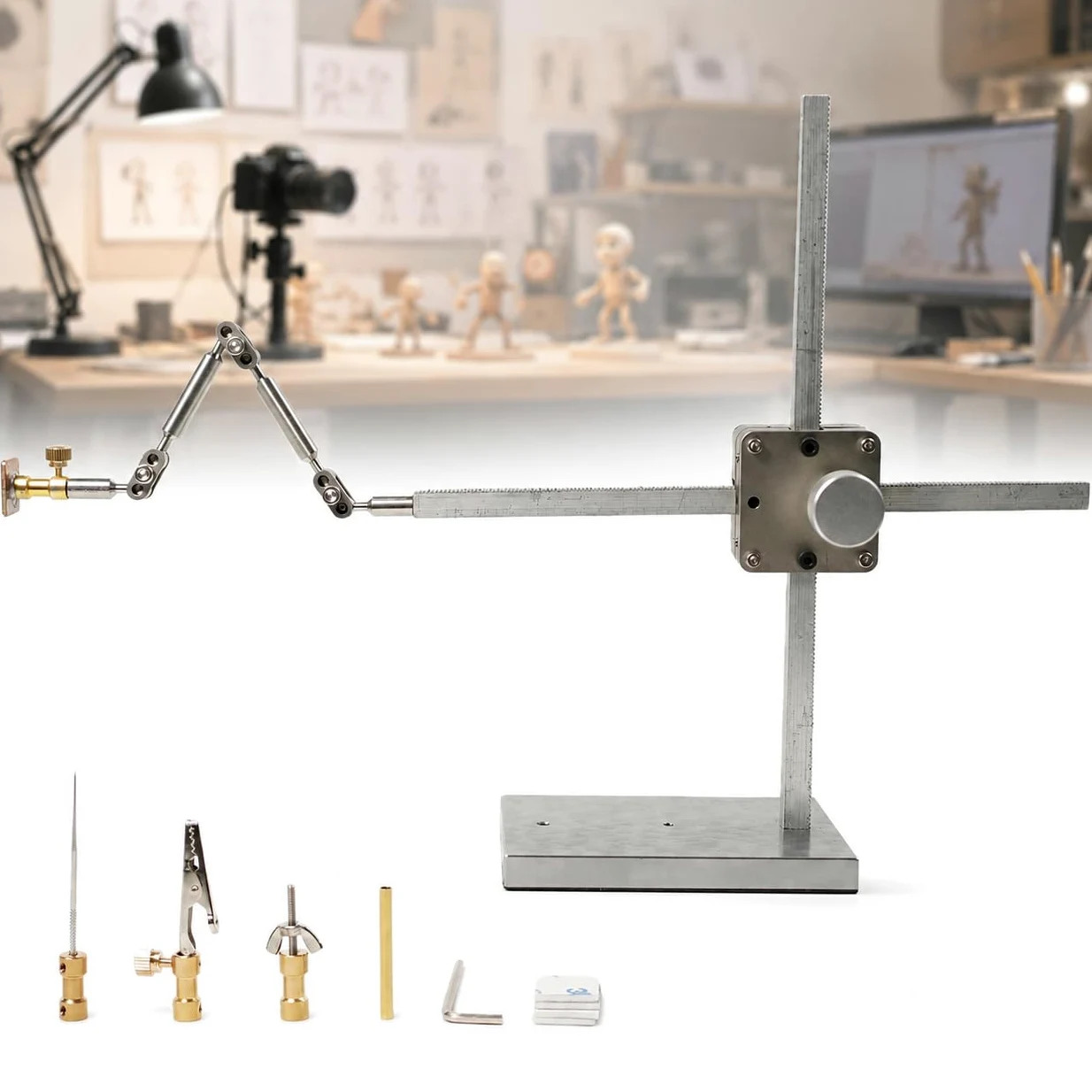 TsoLay Kit di Armature per Stop Motion con 5 Connettori per Animatori, Rigging E Avvolgitore per Animazione Stop Motion, Time-Lapse, Fotografia di Prodotti E Progetti Creativi. 26CM