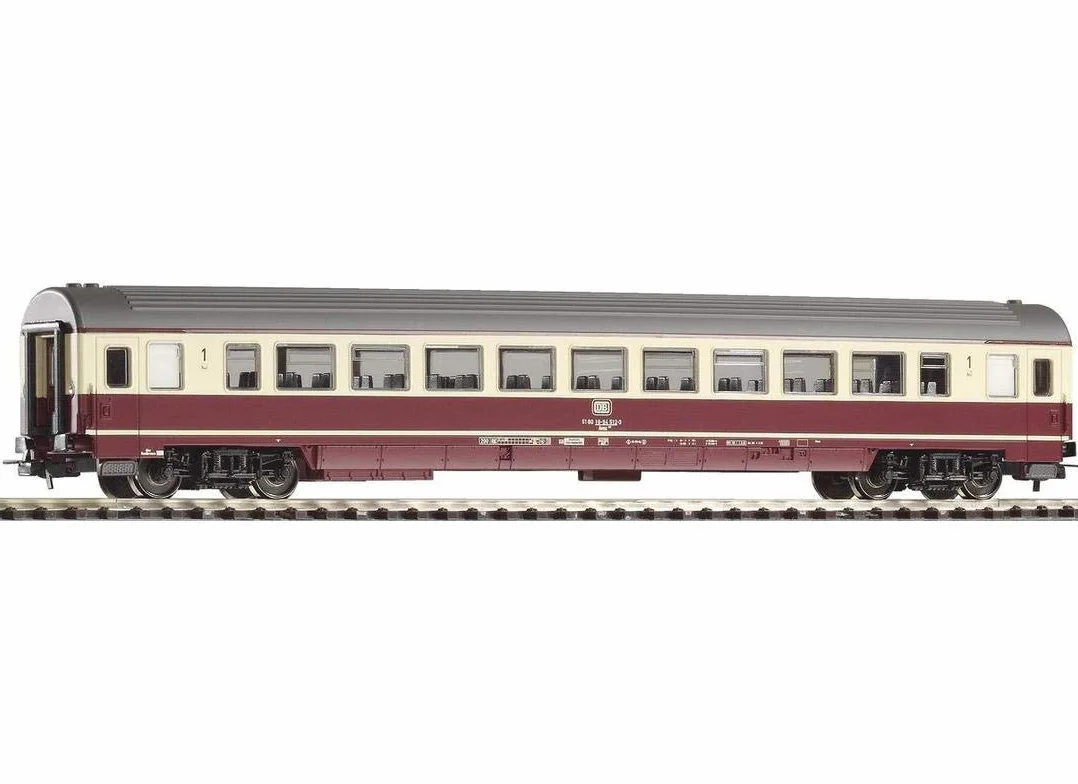 Piko 57612 Carrozza passeggeri Prima Classe Treno rapido DB Epoca IV Beige/Rosso
