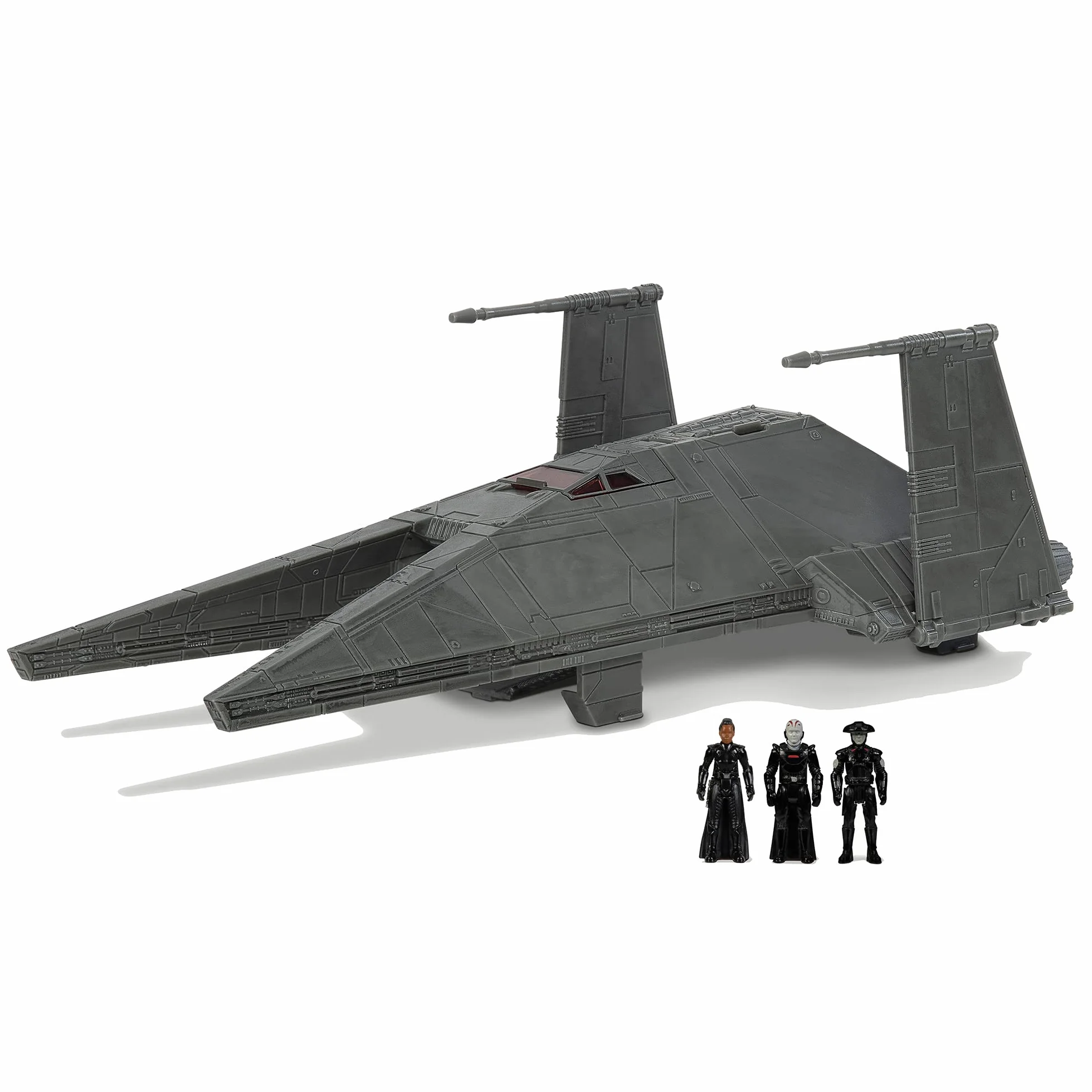 Star Wars Micro Galaxy Squadron Inquisitor Transport Falce, veicolo di classe Starship da 17,8 cm, con tre accessori da 2,5 cm