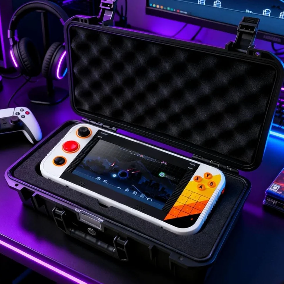 Scatola di immagazzinaggio per Gamestation Go Accessori Storage Box per | Materiale ABS ad alto impatto, per esterni robusti, resistente alle cadute, protegge la console dagli urti