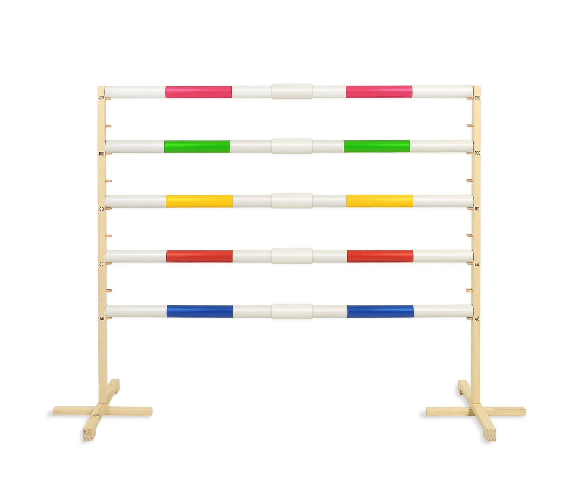 Ostacolo per Saltare per Hobby Horse 160 cm con Due Travi da 50 mm - Rosa