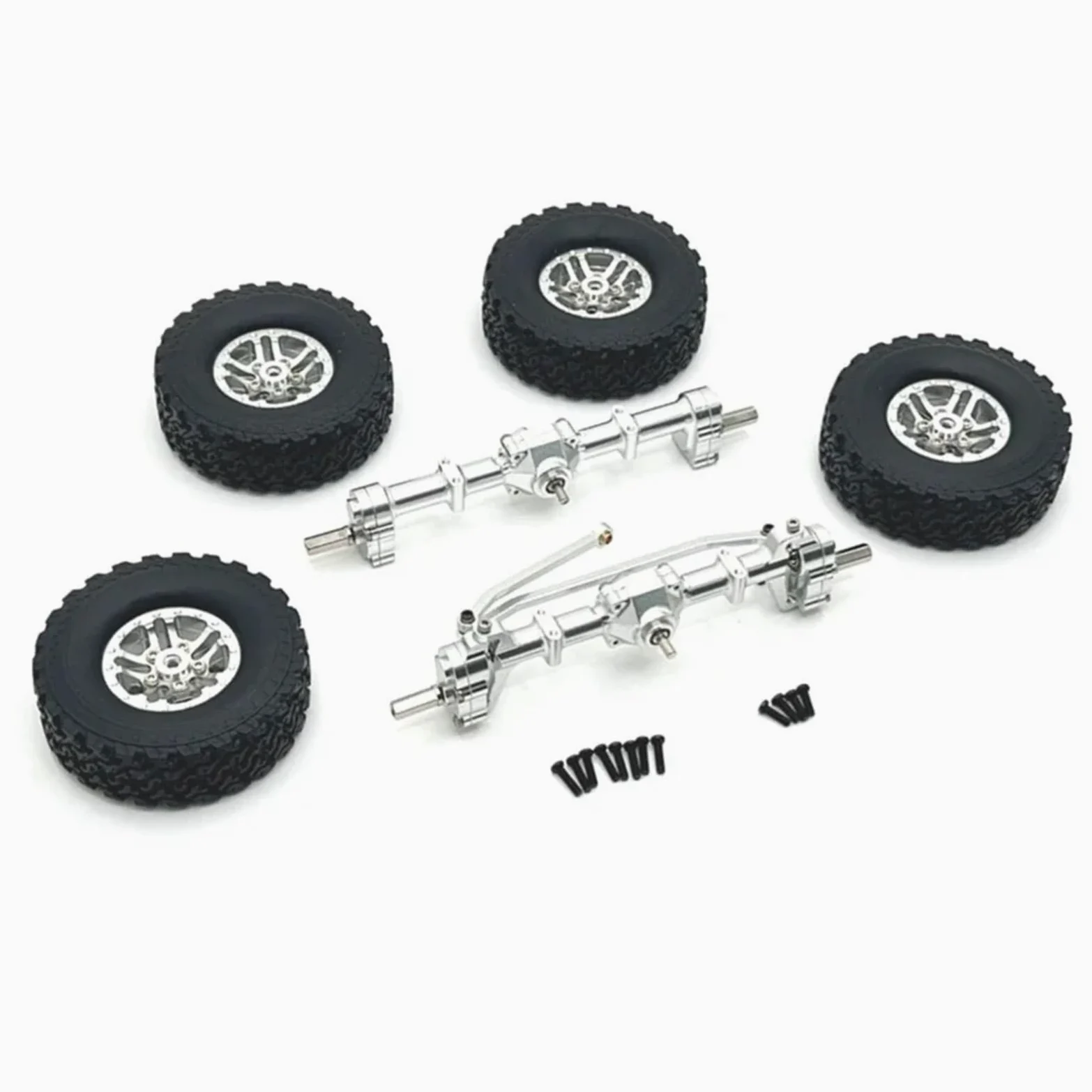 Per MN78 Per MN82 Per MN99S Per MN98 1/12 Metallo Anteriore E Posteriore Portale Asse Beadlock Set Di Pneumatici Della Ruota RC Auto Parti Aggiornamento Ricambi Modellini RC
