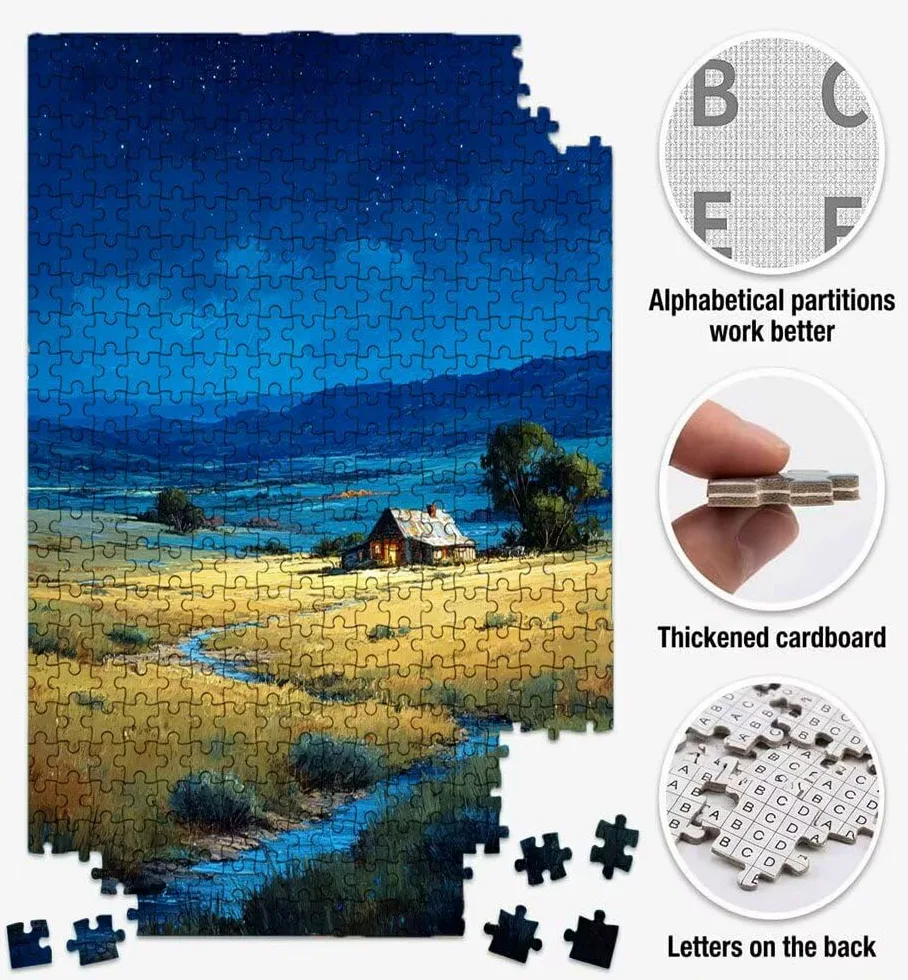 Puzzle 2000, Jigsaw Puzzle per Adulti, Foresta Delle Stelle BLQSBGA6-495 | Puzzle Classici, Impossibile Difficile Sfidanti Puzzles, Puzzle Decorativo per La Famiglia, Come Regalo e Decorazione Pareti