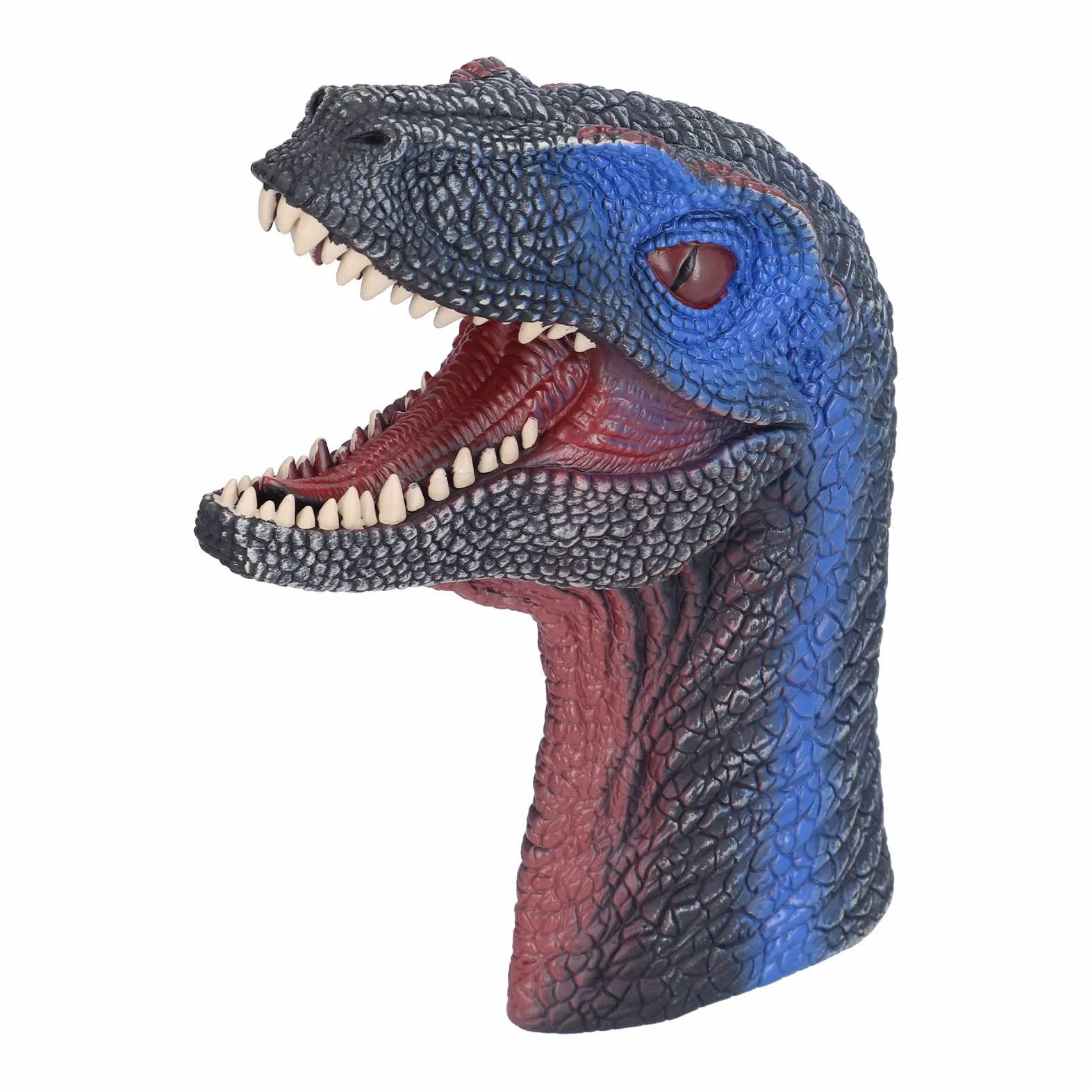 Burattino a Mano a Forma di Dinosauro, Giocattolo Interattivo in Morbida Gomma Atossica per Bambini