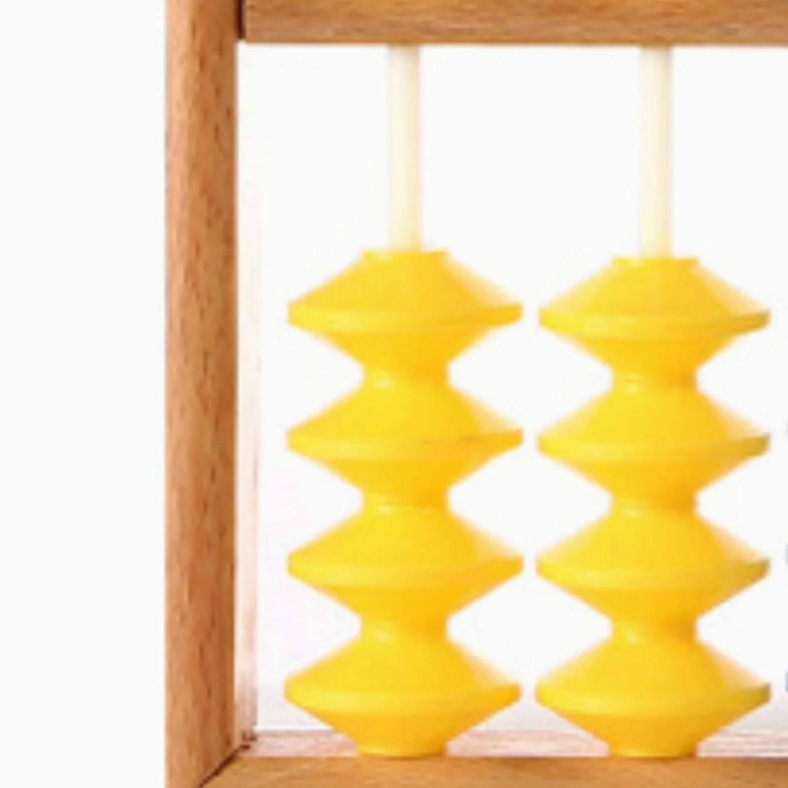 Abaco, 7 Colonne Abaco in Legno Appeso Strumento Educativo Cinese Calcolatrice for Studenti Insegnanti Abaco Gioco Educativo(Gold)