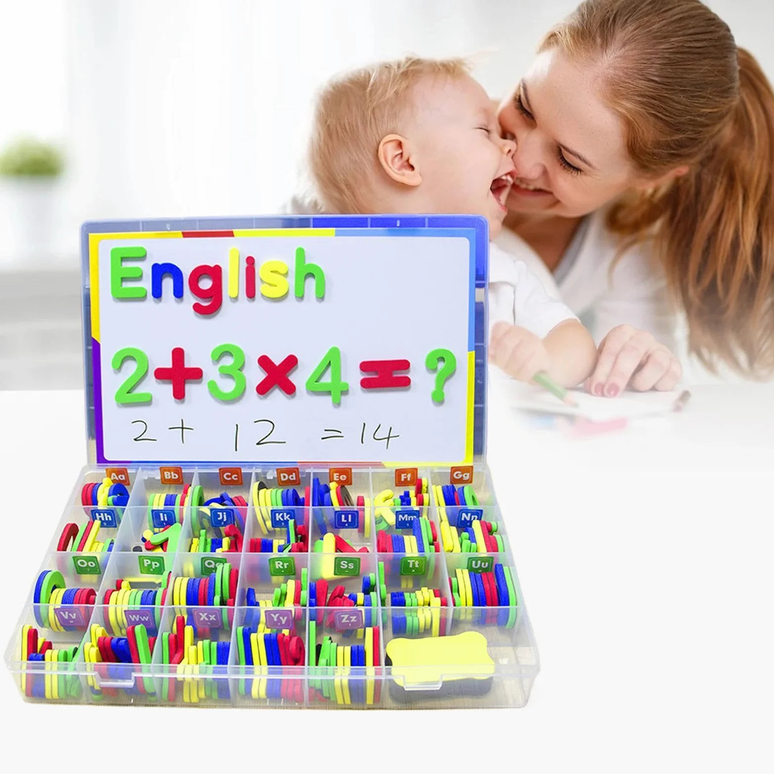 Magneti - Set Di Numeri Vibranti, Risorse Di Apprendimento | Magneti Divertenti Colorati, Migliorando Le Abilità Di Alfabetizzazione, Perfetti Per La Casa O La Sala, Id