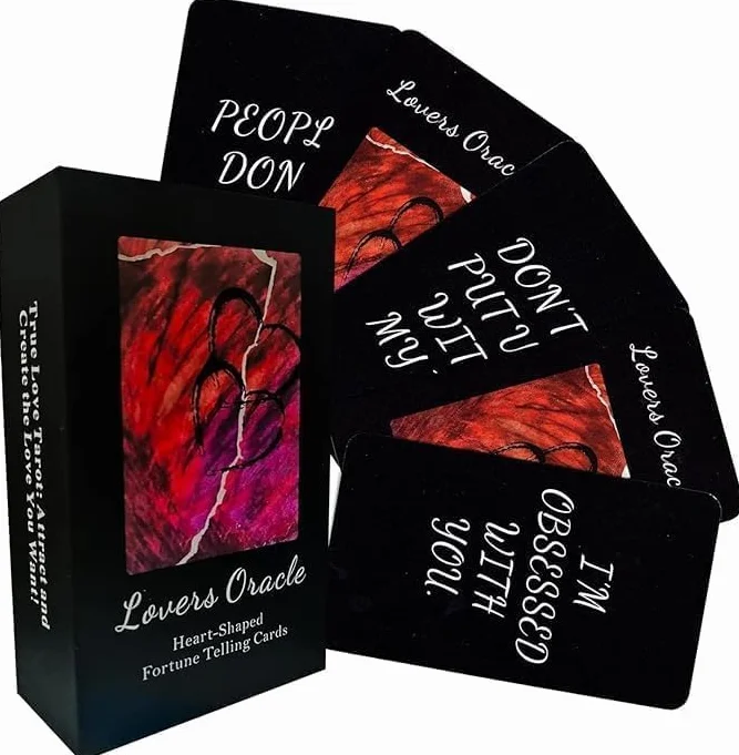 Love Oracle Cards, 80 Tarocchi dell'amore Twin Flame Oracle Deck, Mazzo Romanticamente Carico
