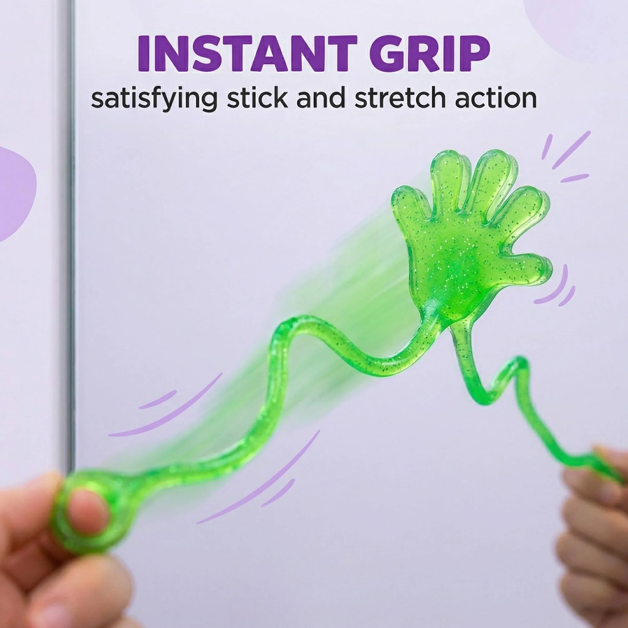 20 Pezzi Colorato Sticky Hands Giocattoli, Mani appiccicose Giocattoli per Bambini, Giocattoli per Feste, Giocattoli di Decompressione per Ragazze e Ragazzi, Colori Casuali