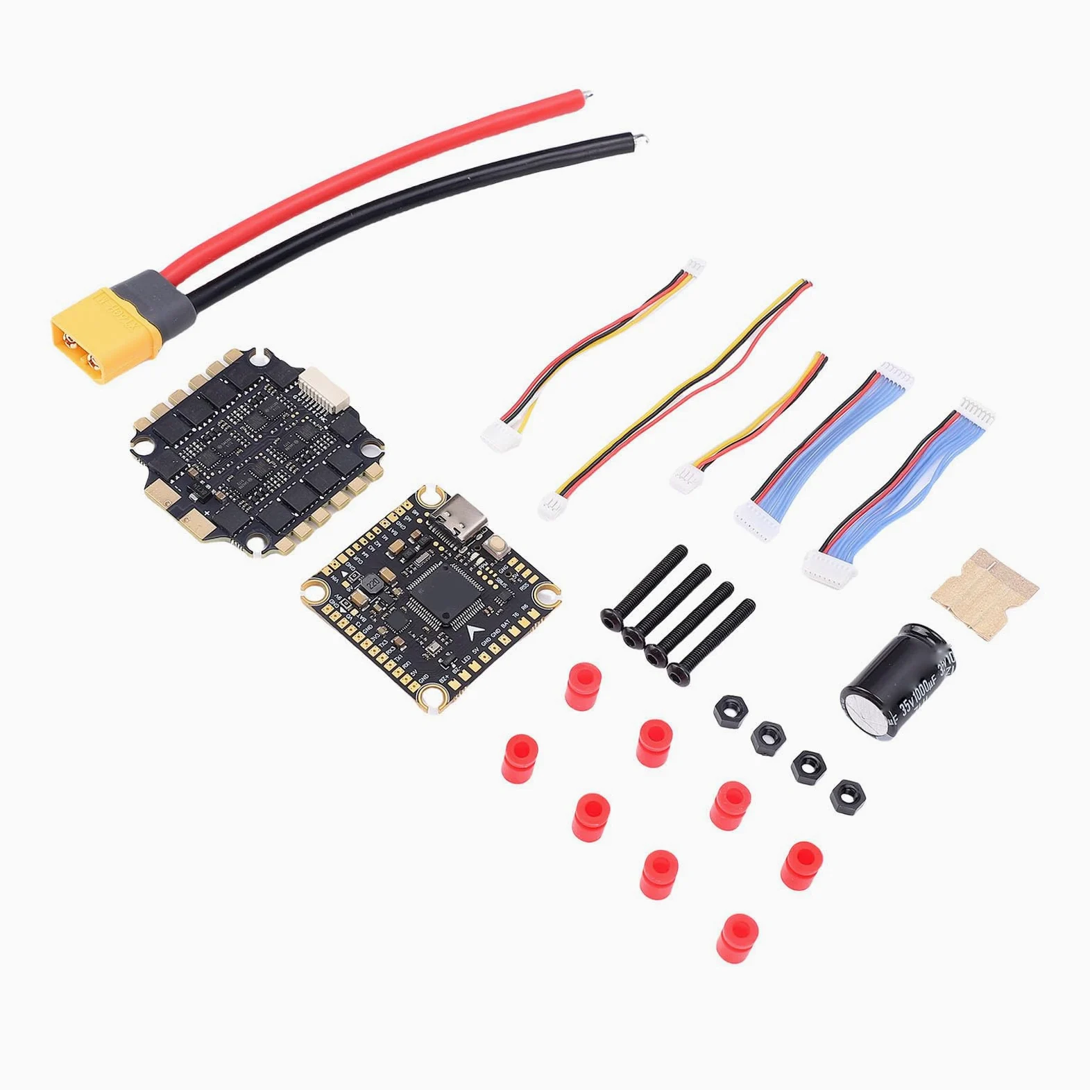 Denash Controller di Volo per Drone, Uscita 60A, per Aeromodellismo | Configurazione flessibile, prestazioni robuste, installazione semplice, plastica premium, aggiornamenti wireless
