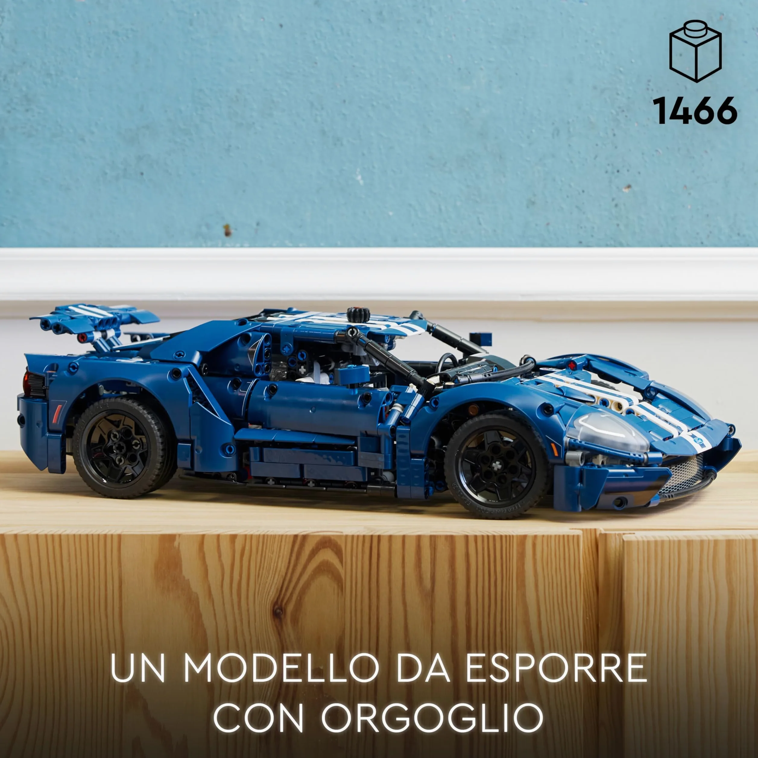LEGO 42154 Technic Ford GT 2022, Kit Modellino di Auto da Costruire per Adulti, Idea Regalo per Uomo o Donna, Lui o Lei, Supercar in Scala 1:12 con Dettagli Originali, Set da Collezione