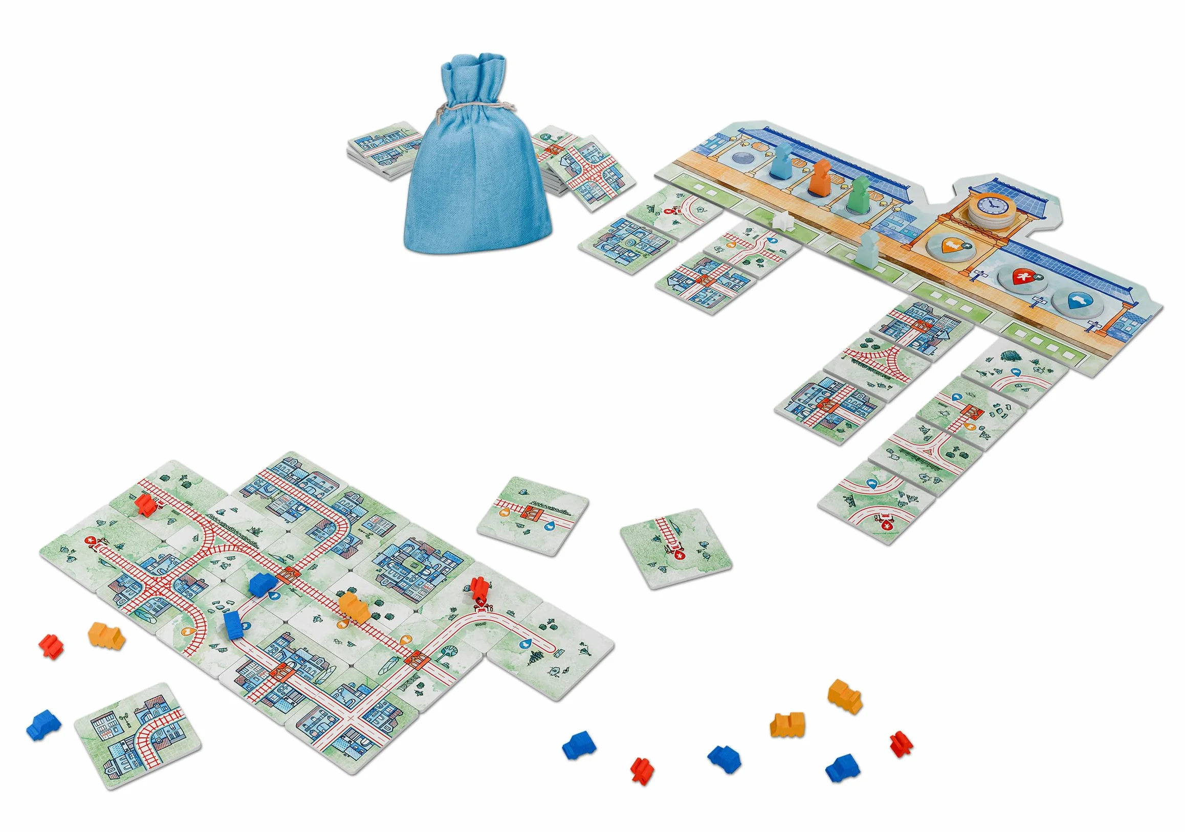 Cranio Creations - Railroad Tiles - Le Connessioni Della Rete - 1-4 Giocatori, 45 Min - Gioco Family - Età 8+ - Edizione in Lingua Italiana