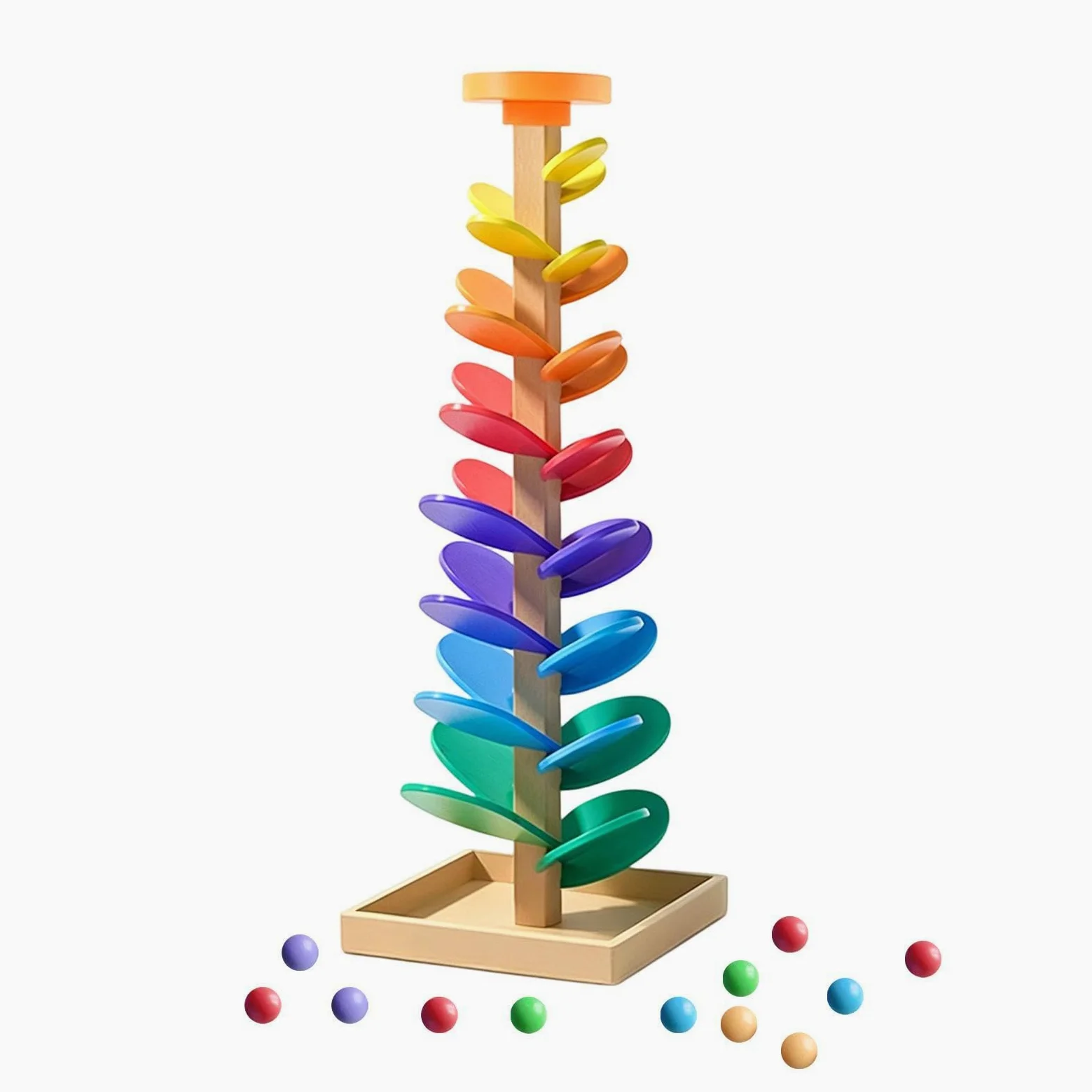 Pista di Biglie Giocattoli Musicali Interattivi In Legno | Pista da Costruire Albero Musicale per Bambini Scuola 'Infanzia, Sala Giochi, Bambine E Bambini