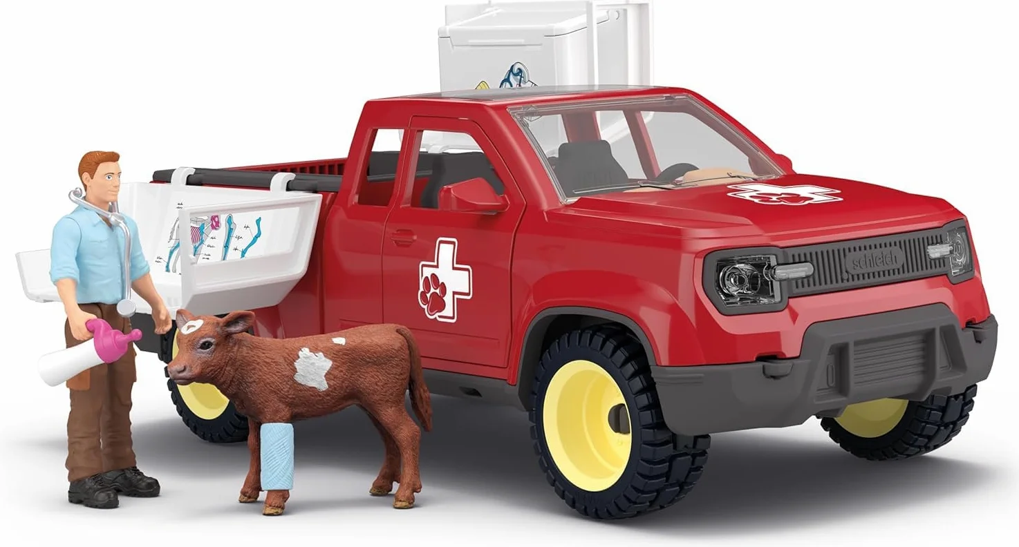 Schleich FARM WORLD | Missione del veterinario nella fattoria 42727