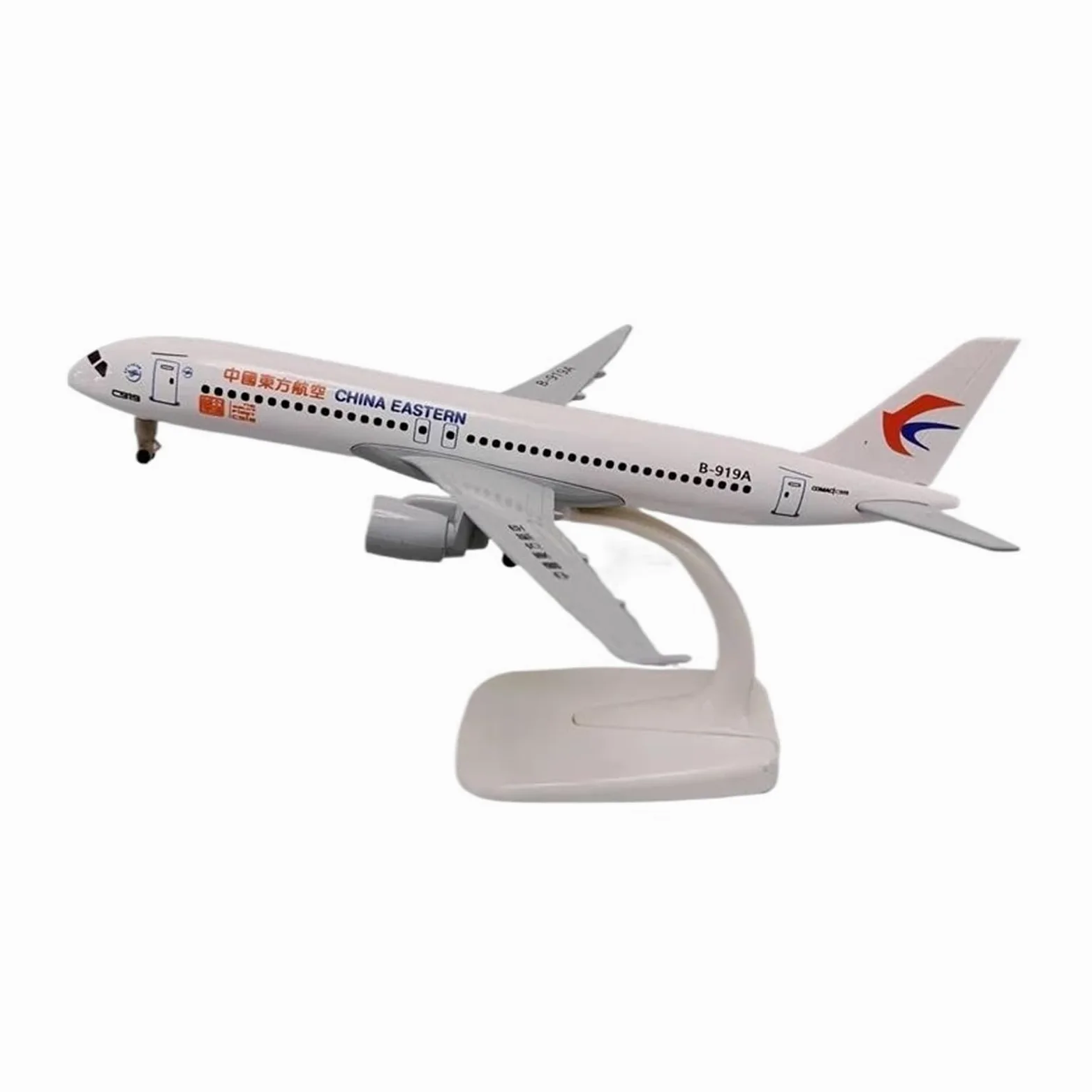 Modello Aereo Pressofuso Per Aviazione C919 19 Cm Commerciale Cinese Orientale Ornamenti Per Carrello Atterraggio Modello di Aereo in lega