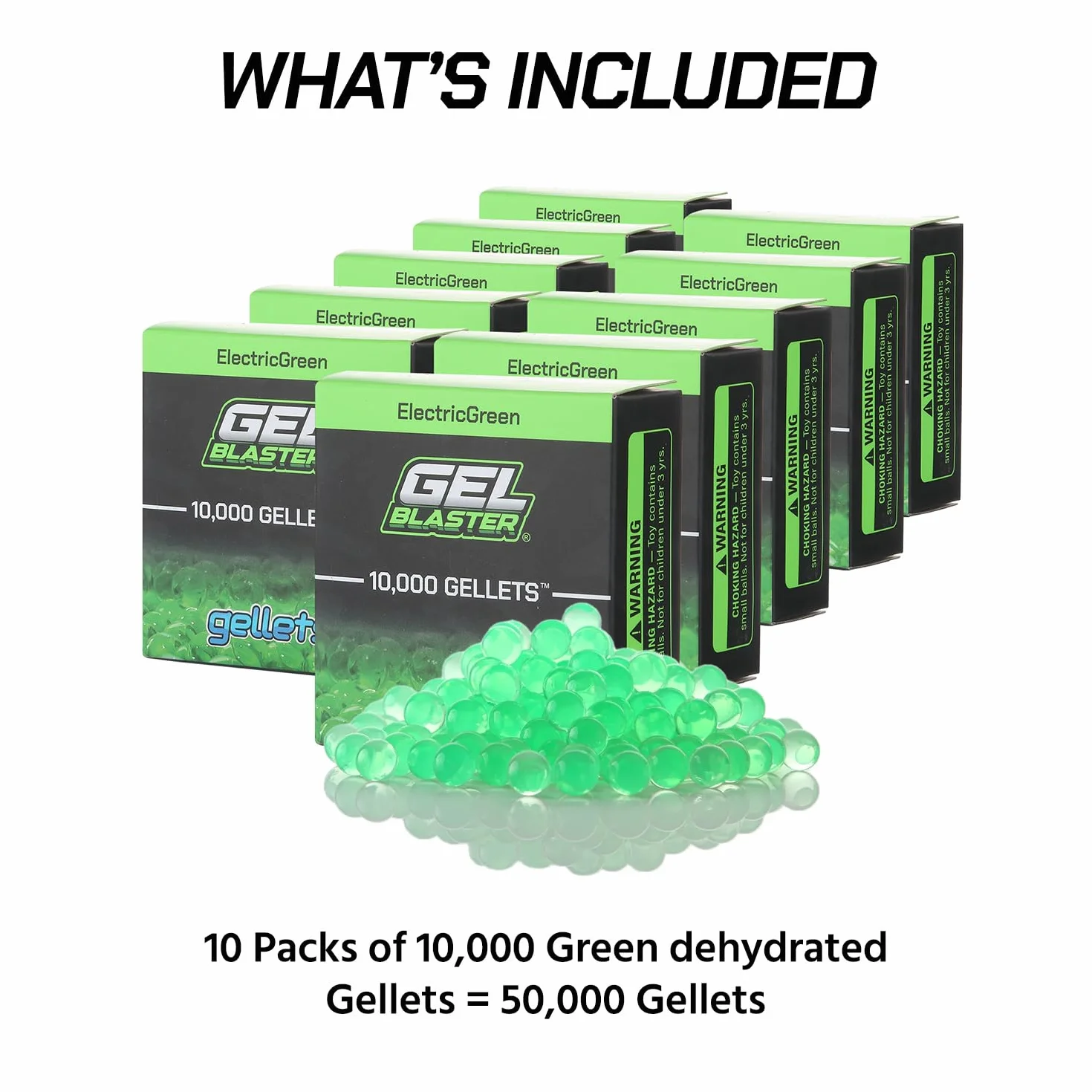 Gel Blaster 100.000 munizioni di ricarica in gel, non tossiche, a base d'acqua, realizzate appositamente per gel blaster, per bambini dai 14 anni in su
