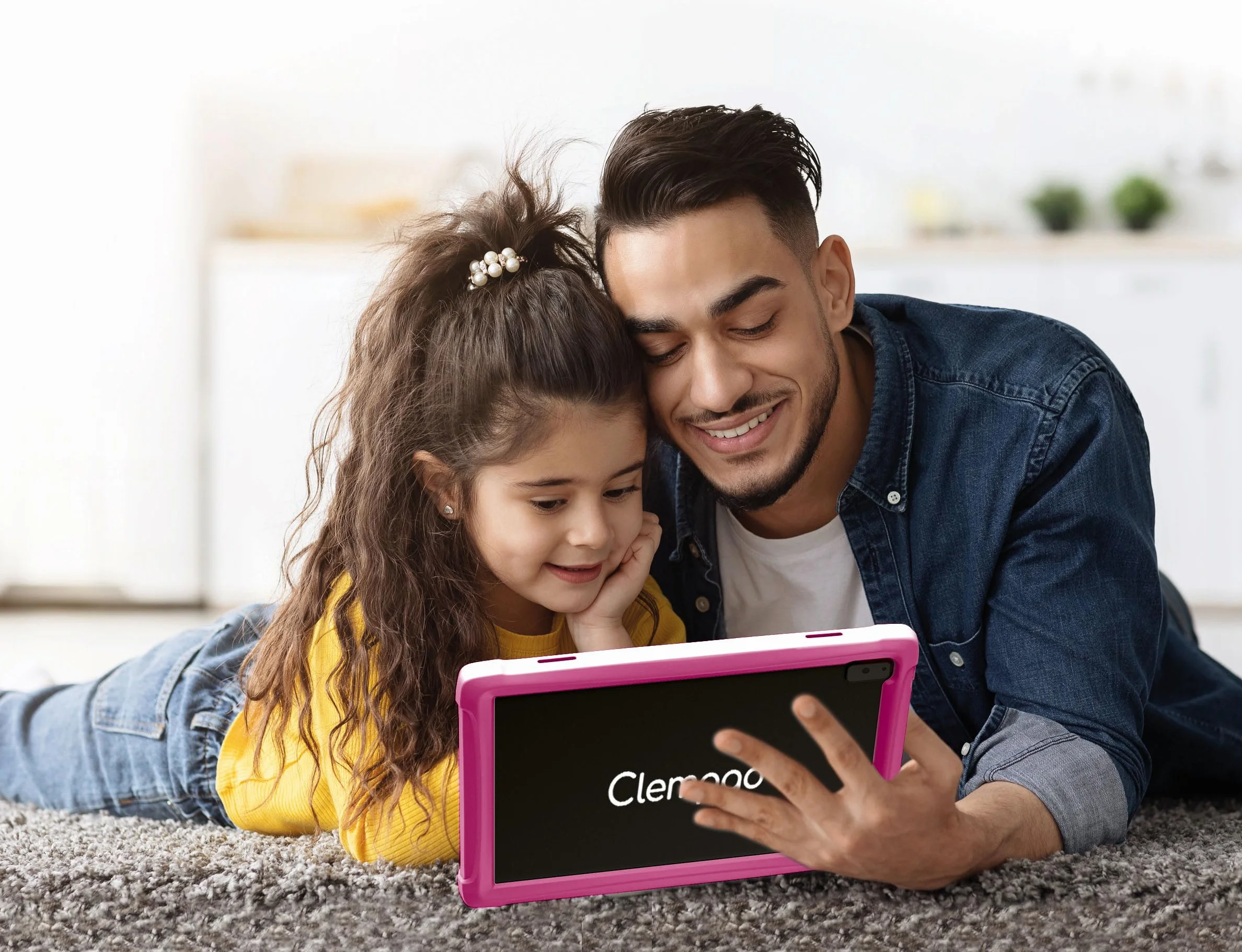 Clementoni - Clempad 10 Pollici Pink, Tablet Educativo Bambini 3-6 Anni, HD Screen, Memoria 32GB, RAM 2G, Wifi, Android 11, 2 Fotocamere, Google Play e Sistema Parental Control, Lingua Italiana, 16478