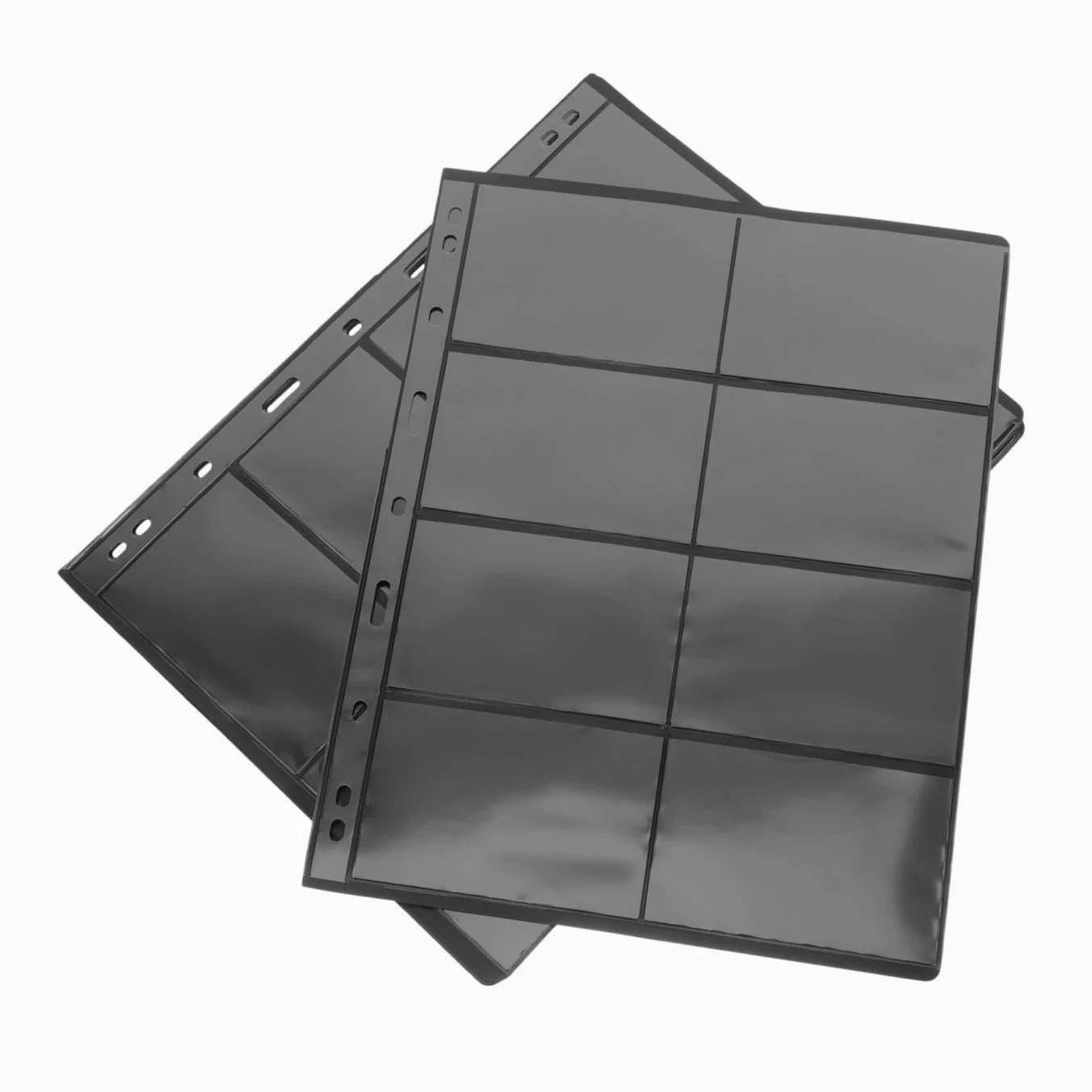Raccoglitore Francobolli e Album Trasparente per Collezionisti, 10 Fogli Pvc Doppia Faccia per Conservazione Monete e Foto, Supporto Organizer per Filatelia e Collezioni
