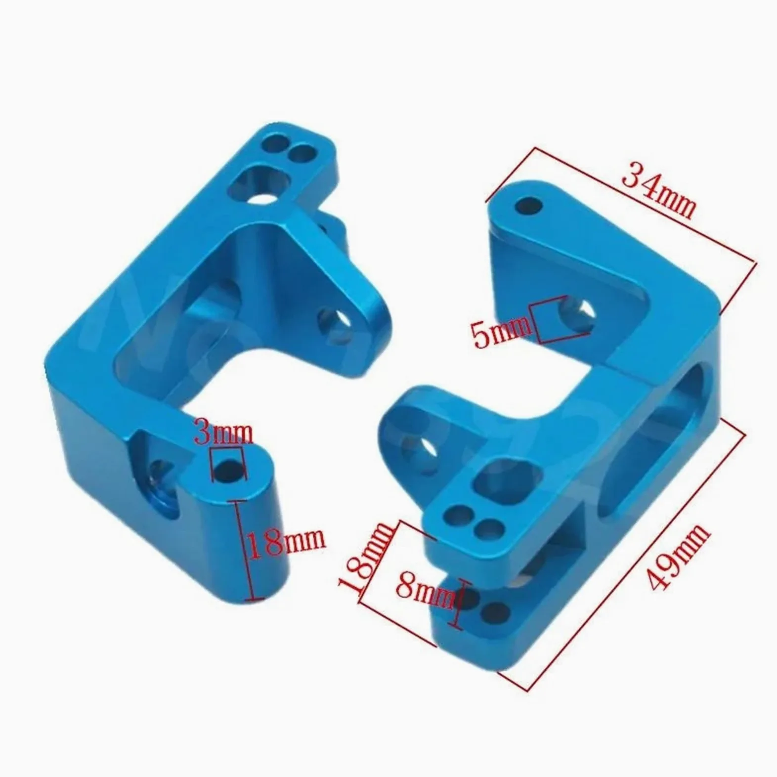Accessori Rc Per Hsp 860009 60017N 1/8 2 Pezzi Mozzo Ruota Anteriore Portante Parti Di Automobili Del Rc Accessori Aggiornamento Riparazione Modelli Giocattoli Ricambio