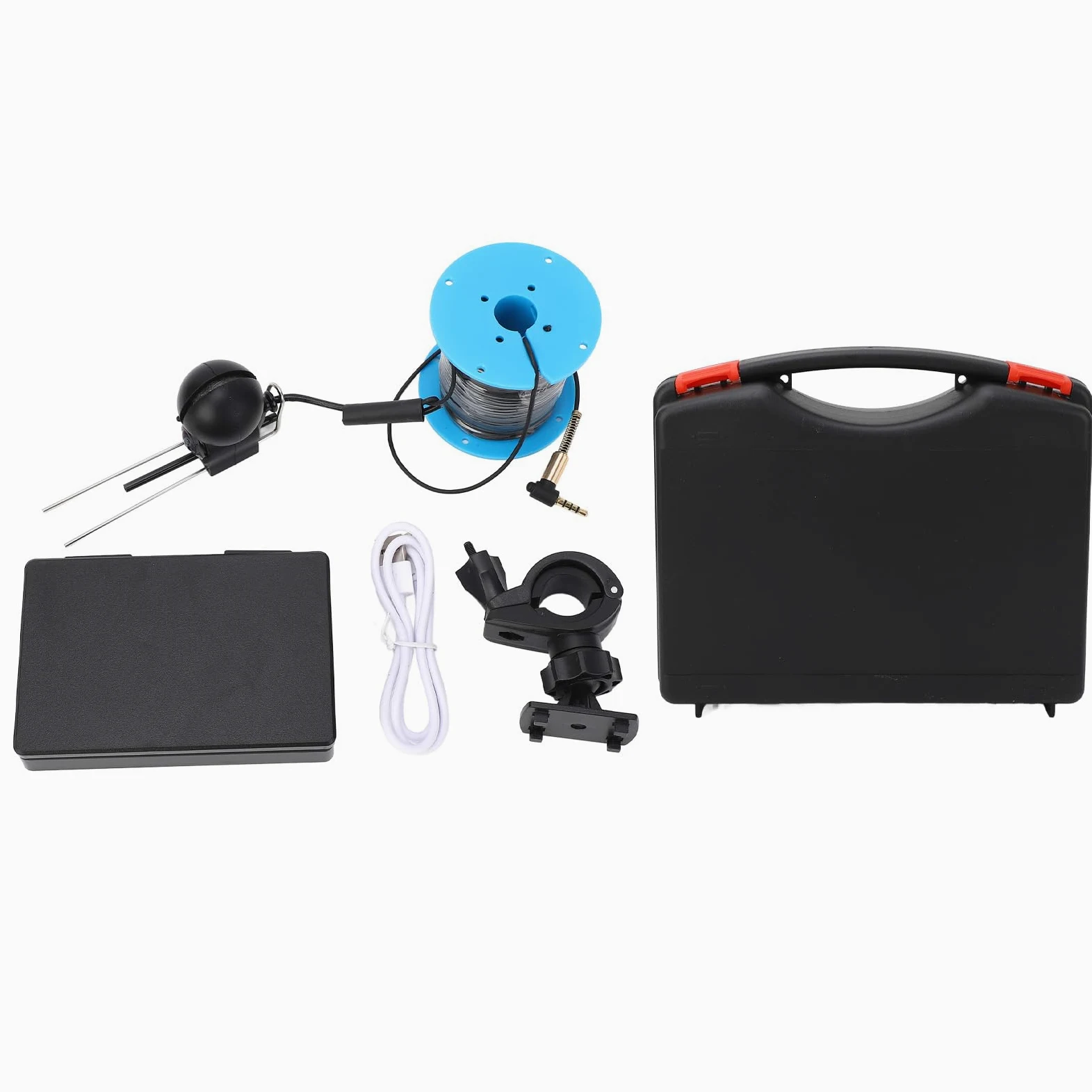 Yinhing Drone Subacqueo Drone Subacqueo con Telecamera per Pesca Subacquea C 1080P con Schermo da 4,3 Pollici e Cavo da 30 M Obiettivo Ultra Grandangolare Ideale per la Pesca Sul Ghiaccio e la in