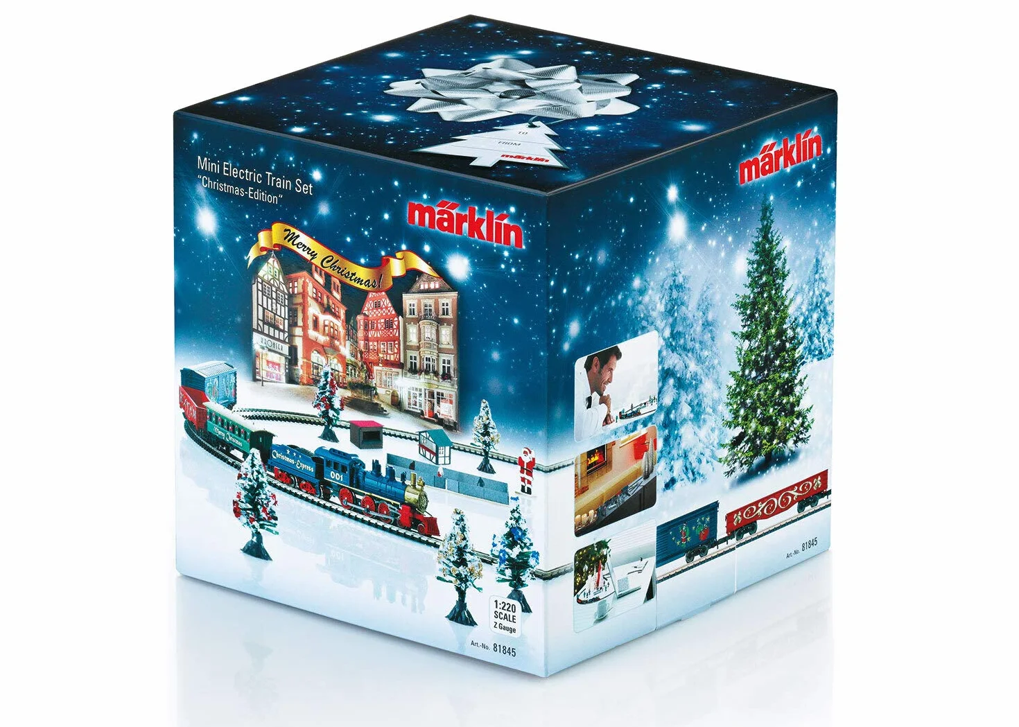 Märklin 81845 – Trur Z – Confezione di partenza Natalizia con galleggiamento a Vapore, Carrello e Mini mercatino di Natale, dai 15 Anni in su, Scala 1:220