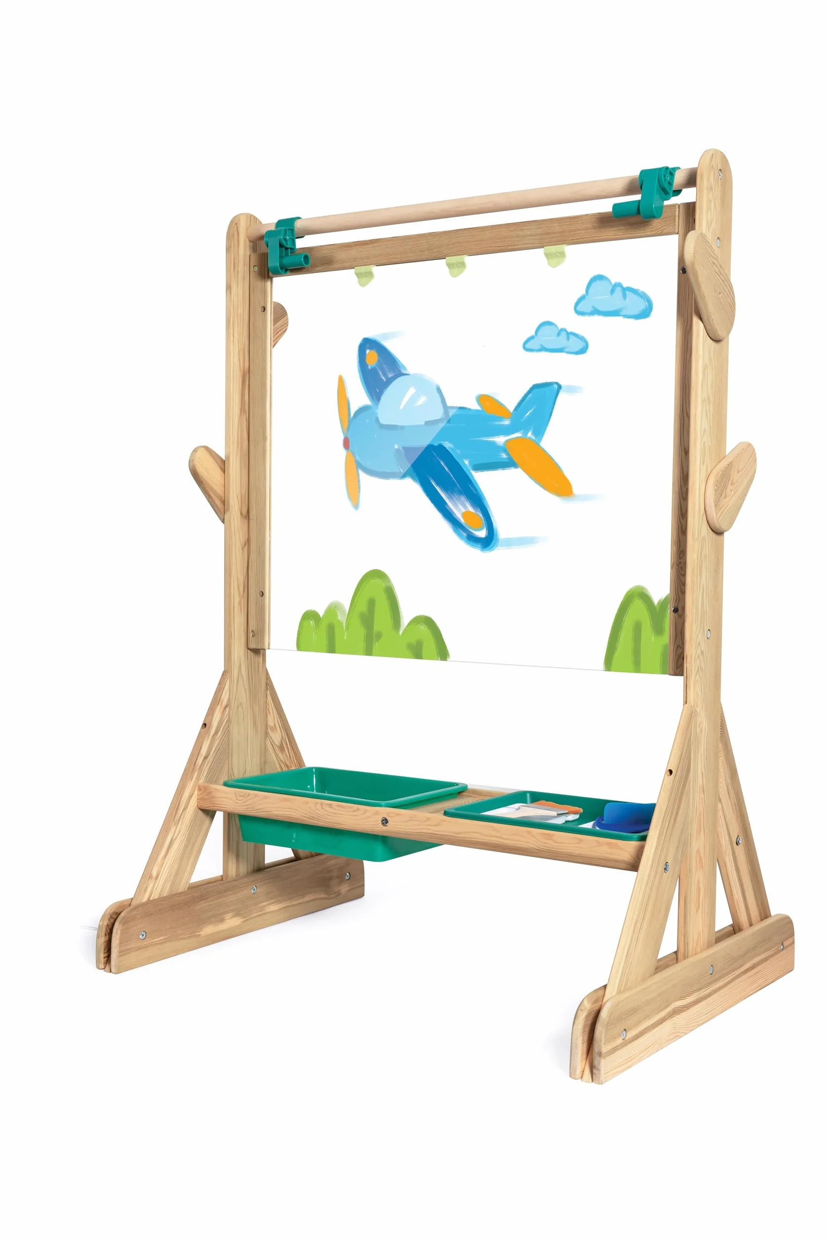 Hape Cavalletto da Esterno per Bambini in Legno Resistente alle Intemperie 3+