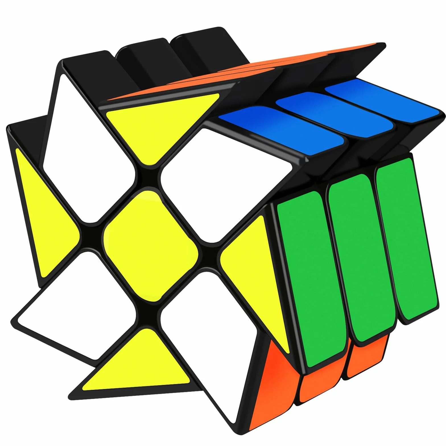 Maomaoyu Fenghuolun Cubo Magico Strani, Speed Cube Originale Adesivizzati, Giocattoli e Regali per Bambini e Adulti