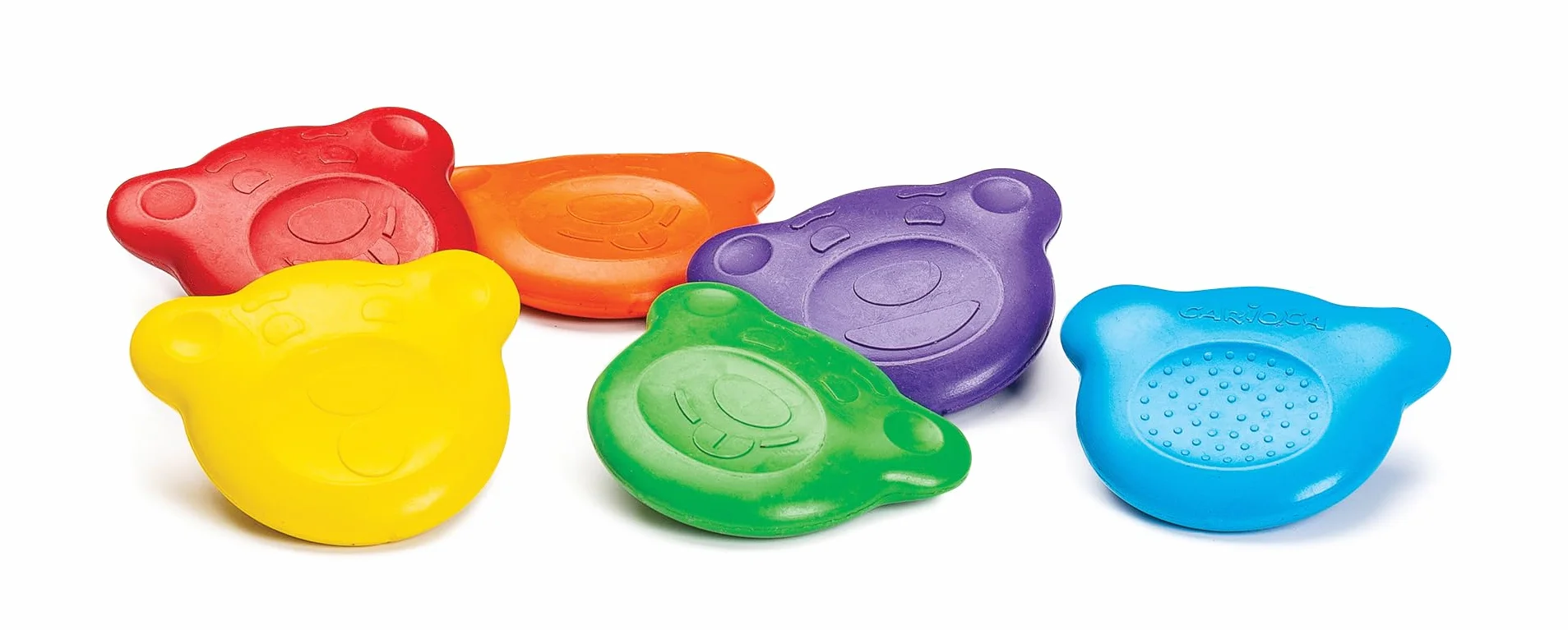 CARIOCA Pastelli Baby Teddy Crayons 1+ Tubo di 12 Pastelli Colorati a Forma di Orsetto per Bambini 12 Mesi
