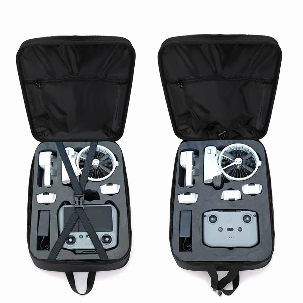 BeisDirect Custodia da viaggio per drone DJI FLIP impermeabile, compatibile con telecomando DJI RC 2/RC-N3, hub di ricarica della batteria e accessori, Nero