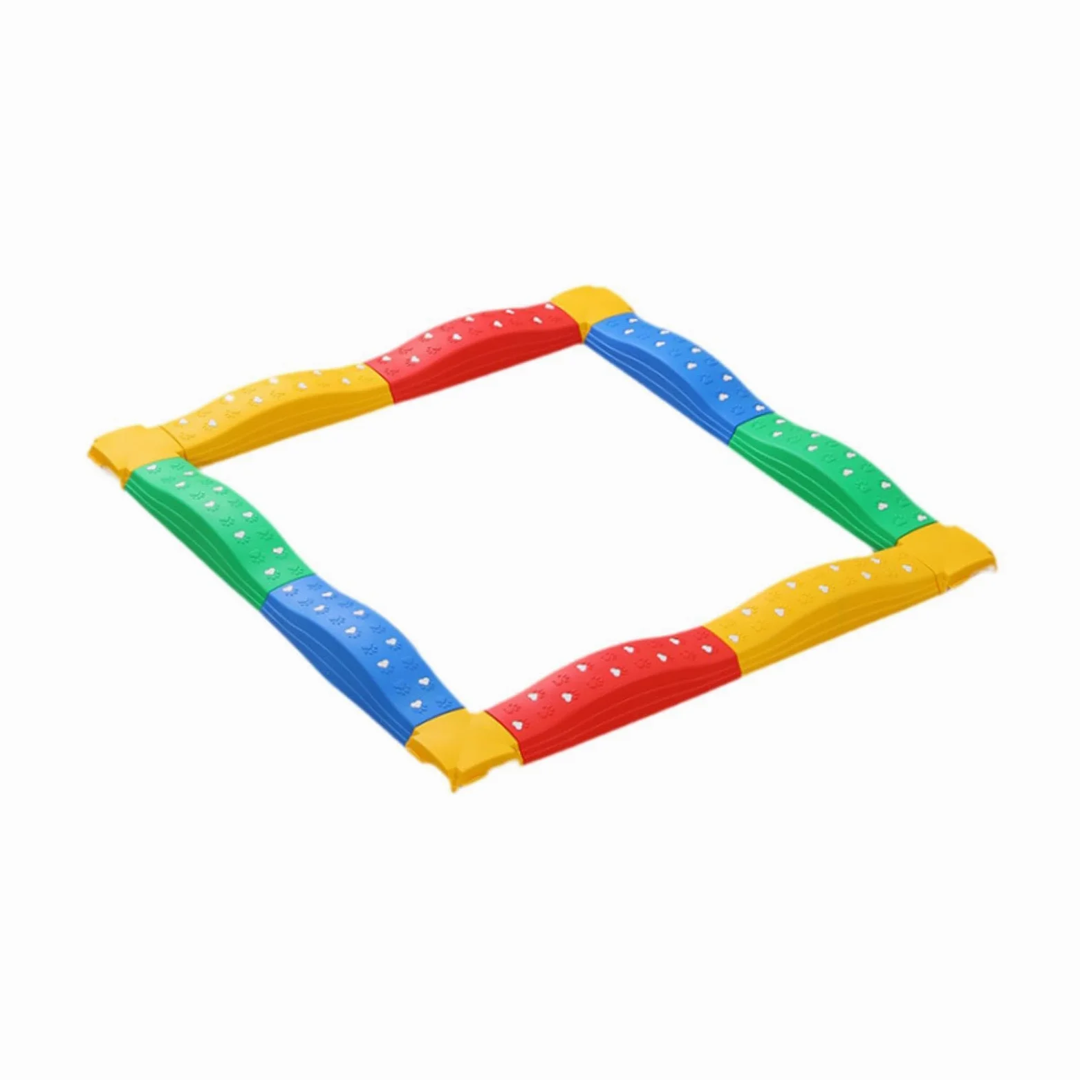 Gioco di Equilibrio per Bambini con Blocchi E Percorso Ad Ostacoli Aiuta a Sviluppare Coordinazione Motoria E Fisica Adatto per Interni Ed Este, 12 Pezzi Arcobaleno