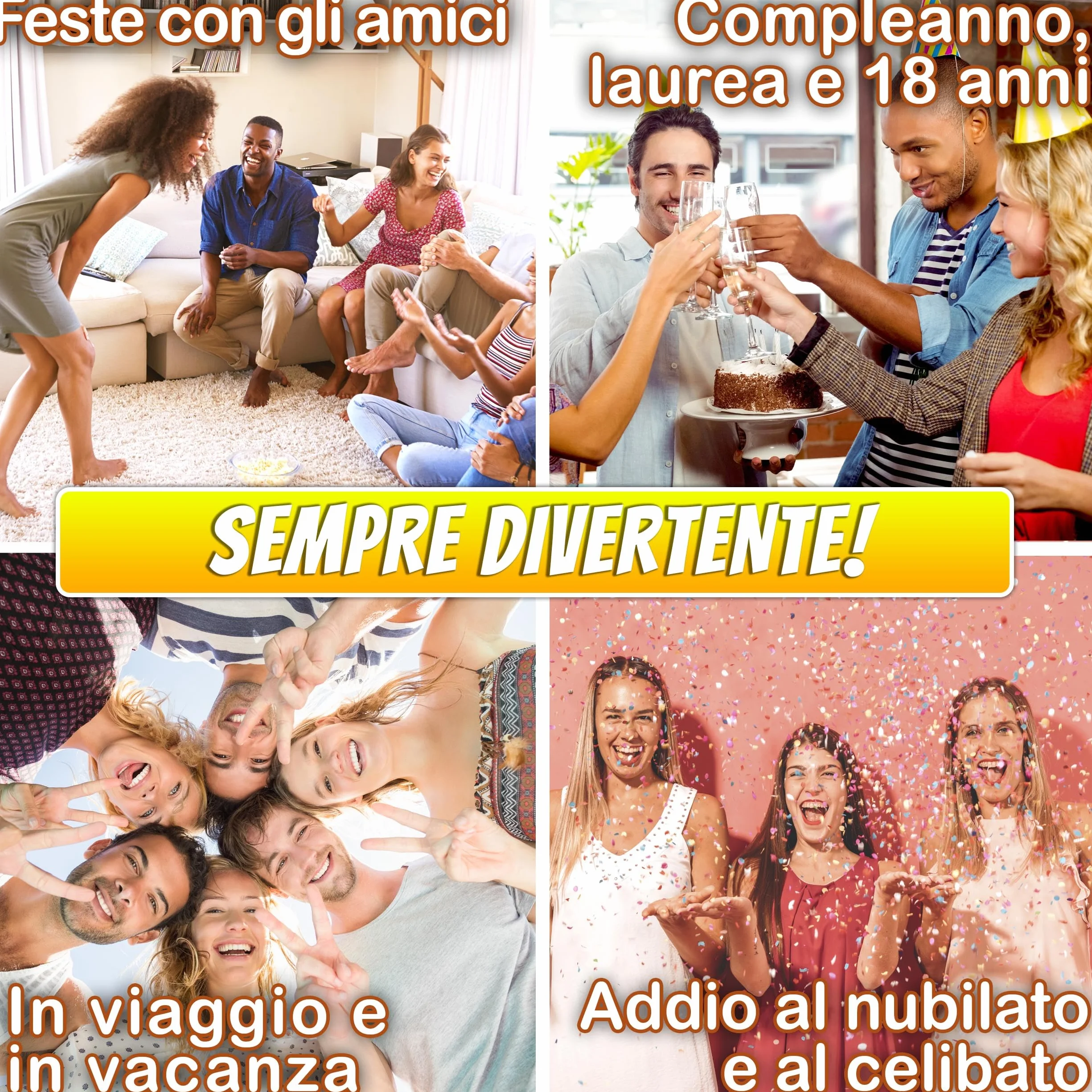 Magma Games | CARTE PER BERE - Giochi da Tavolo Adulti Alcolici - Drinking Game - Regali Simpatici e Divertenti - Idee Regalo per Lei e Lui, per Natale, Amica, Amiche