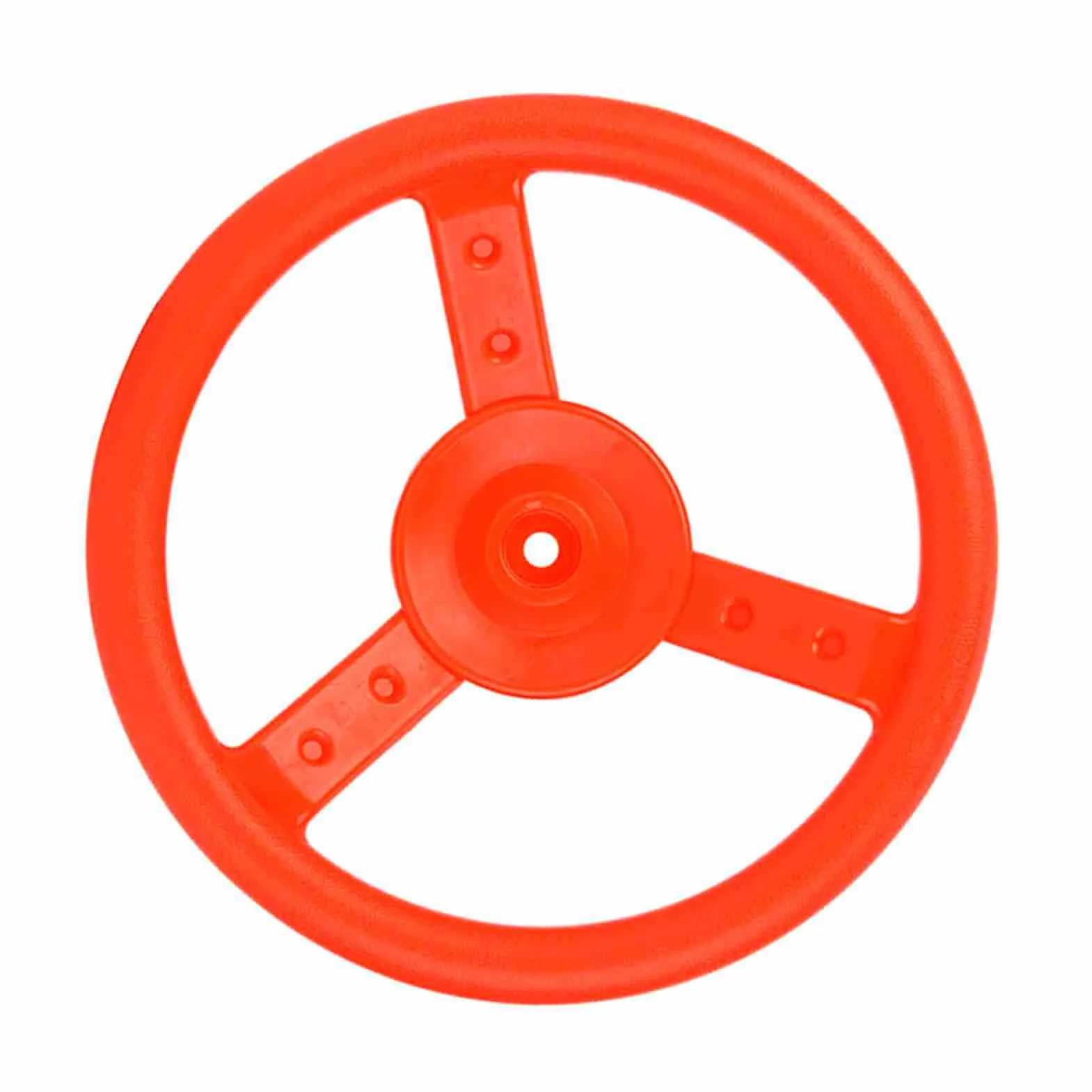 TOPINCN Volante in Plastica per Parco Giochi per Bambini, Robusto e Durevole, Ruota Liberamente per Altalena, Diametro Giallo da 10,4 Pollici, Adatto per Parco Giochi (rosso)