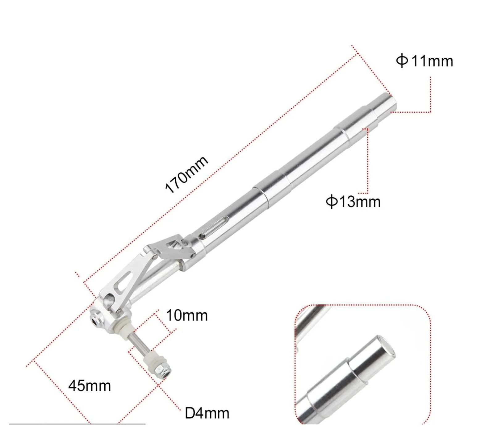Carrello Di Atterraggio Antivibrante Da 11 Mm 170 Mm, For Drone Aereo RC | Carro da 170 mm, gambe ammortizzanti, adatto a tubi della fusoliera da 11 mm, quad aereo RC.