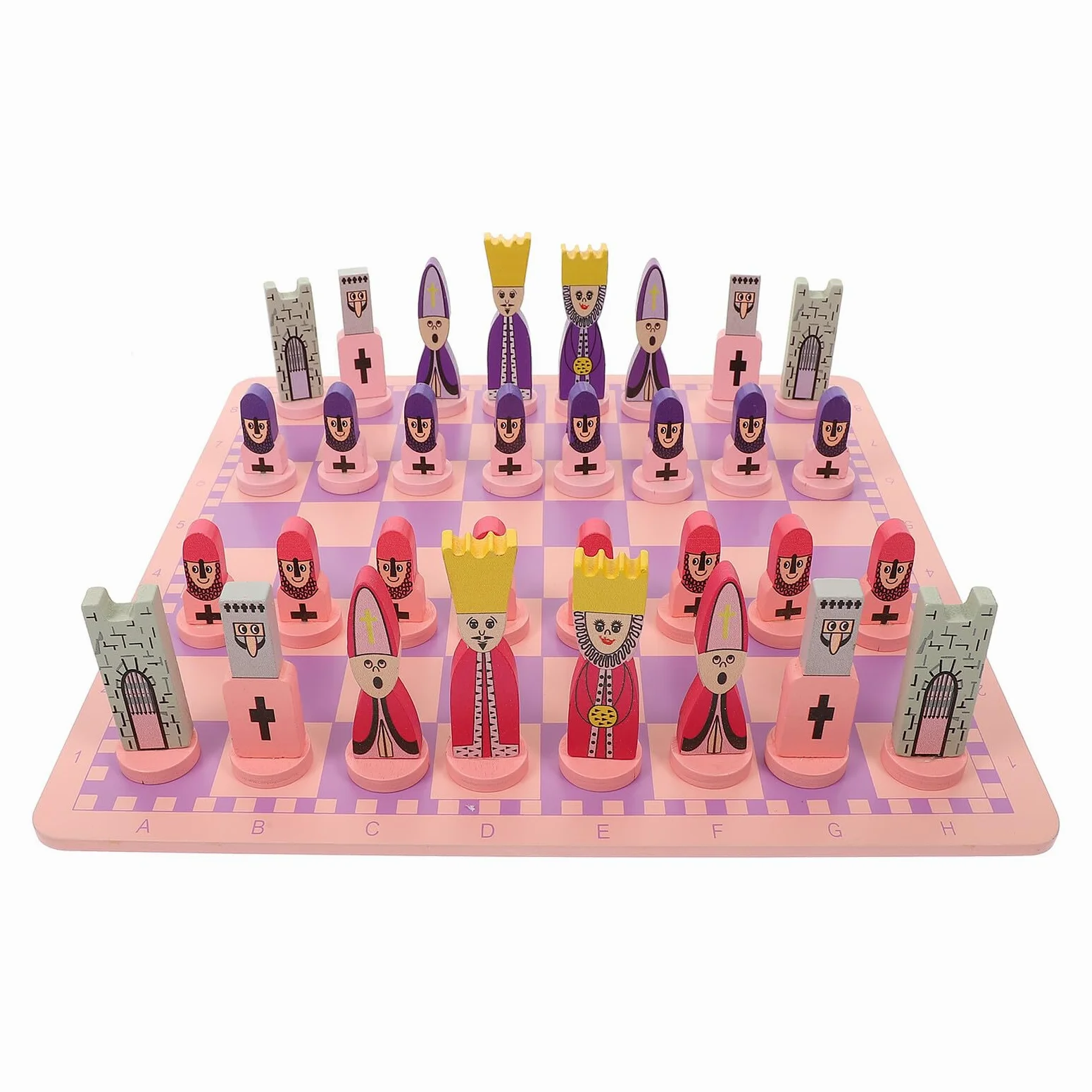ORFOFE Set di Scacchi con Superficie Liscia per Bambini e Adulti da Viaggio e Giocattolo Strategico Unico e Materiale Sintetico , Scacchiera Pieghevole Educativa