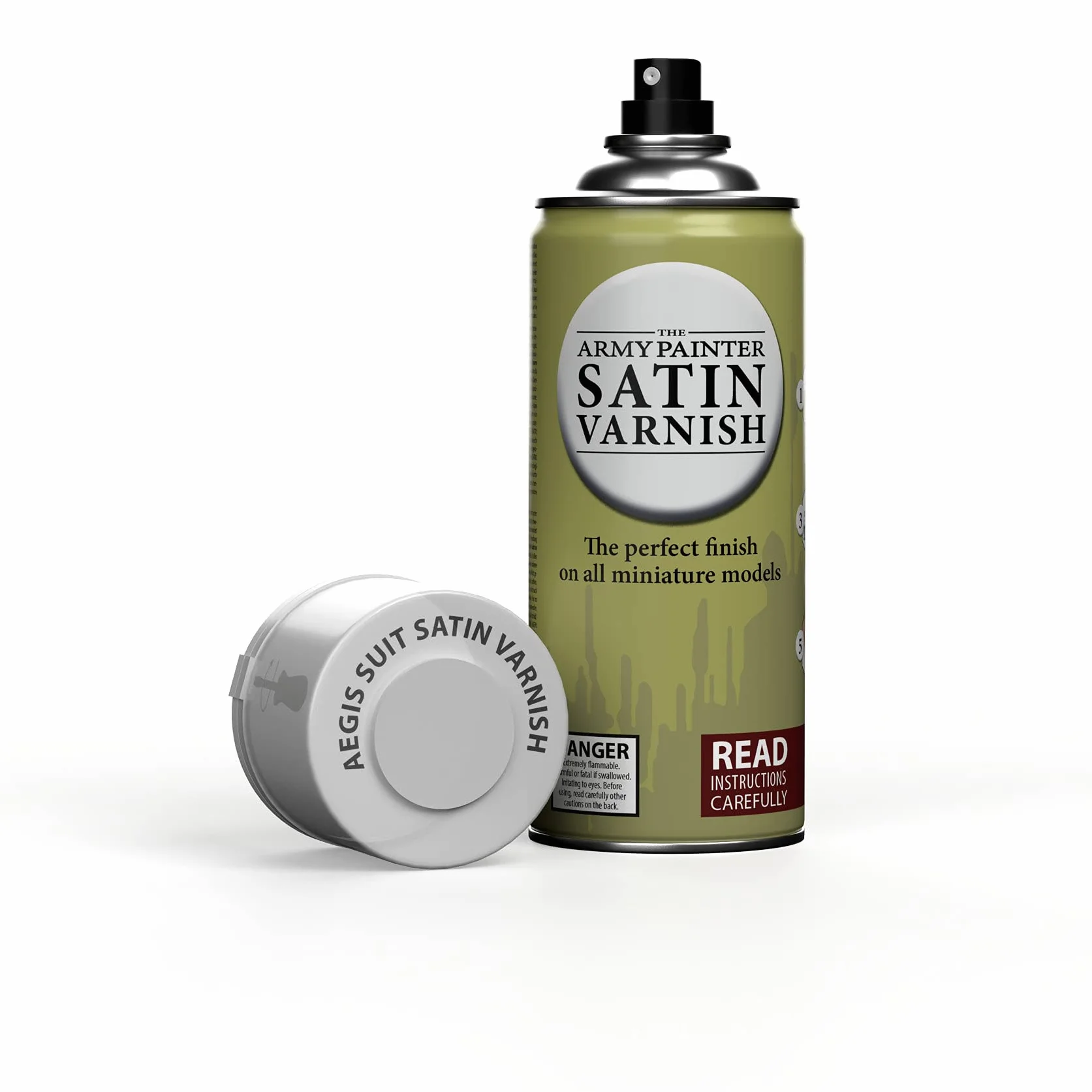 The Army Painter, Colour Primer Aegis Suit Satin Varnish, 400 ml Vernice Satinata - Vernice Modellismo Plastica per Miniature Fantasy, D&D e Warhammer