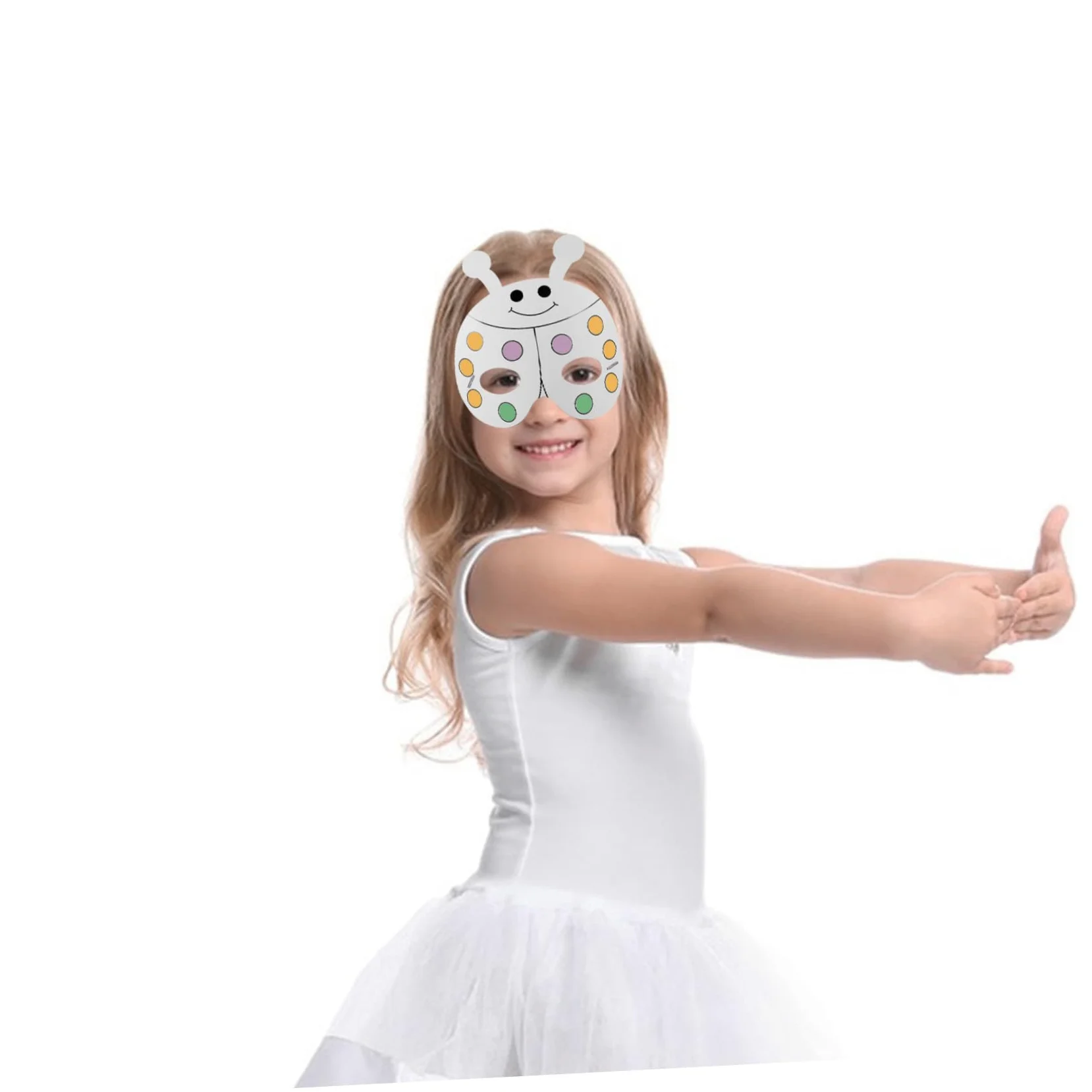 1 Set Maschere Di Animali Fai-da-te Per Bambini Maschere Vuote Maschera Vuota Maschera Non Verniciata Con Penne Ad Acquerello Per Creare Spettacoli Teatrali Da Colorare