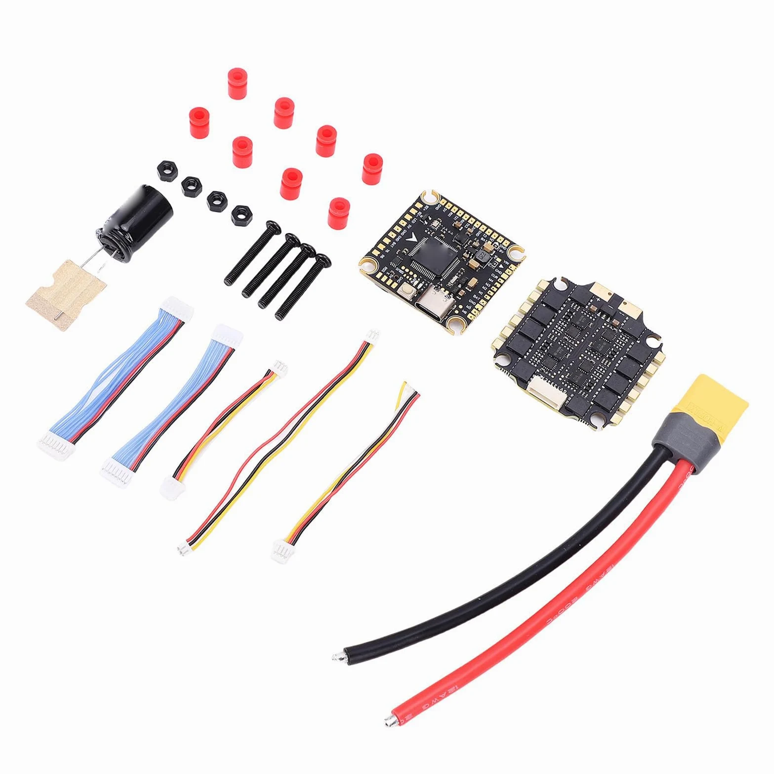 Denash Controller di Volo per Drone, Uscita 60A, per Aeromodellismo | Configurazione flessibile, prestazioni robuste, installazione semplice, plastica premium, aggiornamenti wireless