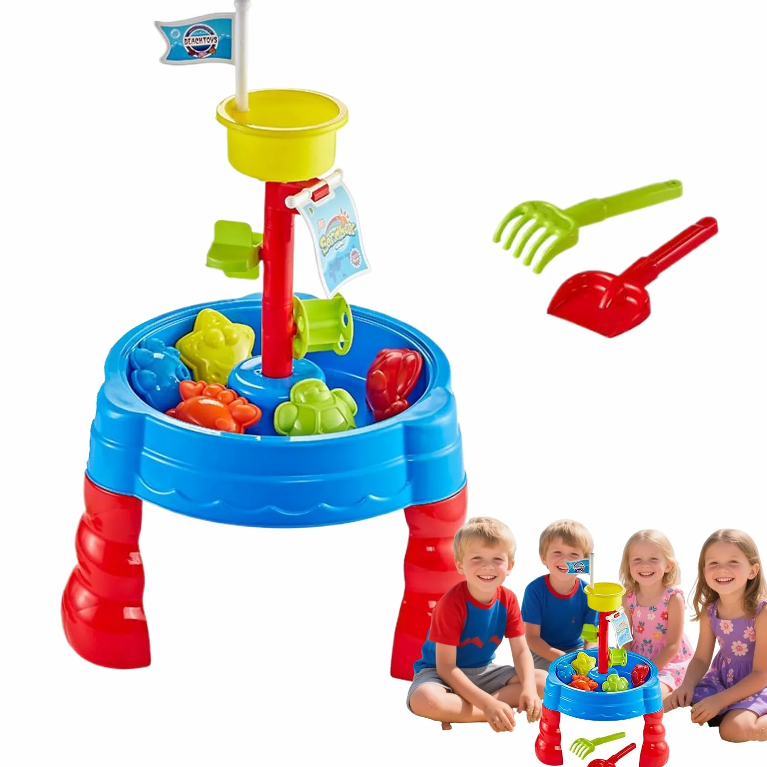 Generico Tavolo Sabbia Esterno Tavolo attività Sensoriale | Centro Attività Giocattolo Esterno per Bambini Giardino Cortile Area Giochi